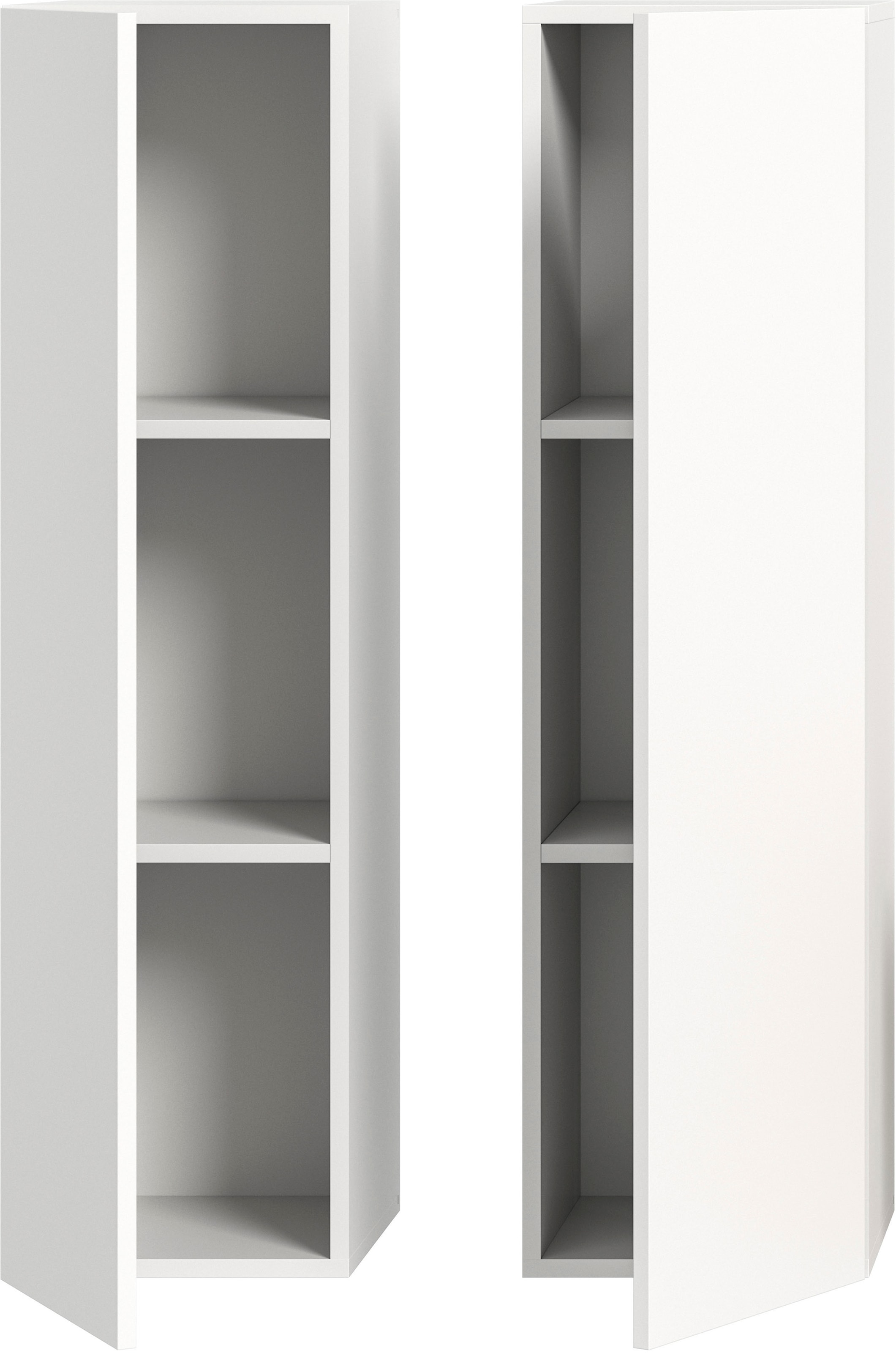 INOSIGN Mehrzweckschrank »Trinity, 2er Set, Höhe 110cm, hängend, grifflos/Frontüberstand«, (2 St.), Wandschrank, Stauraumschrank, Schrank Set