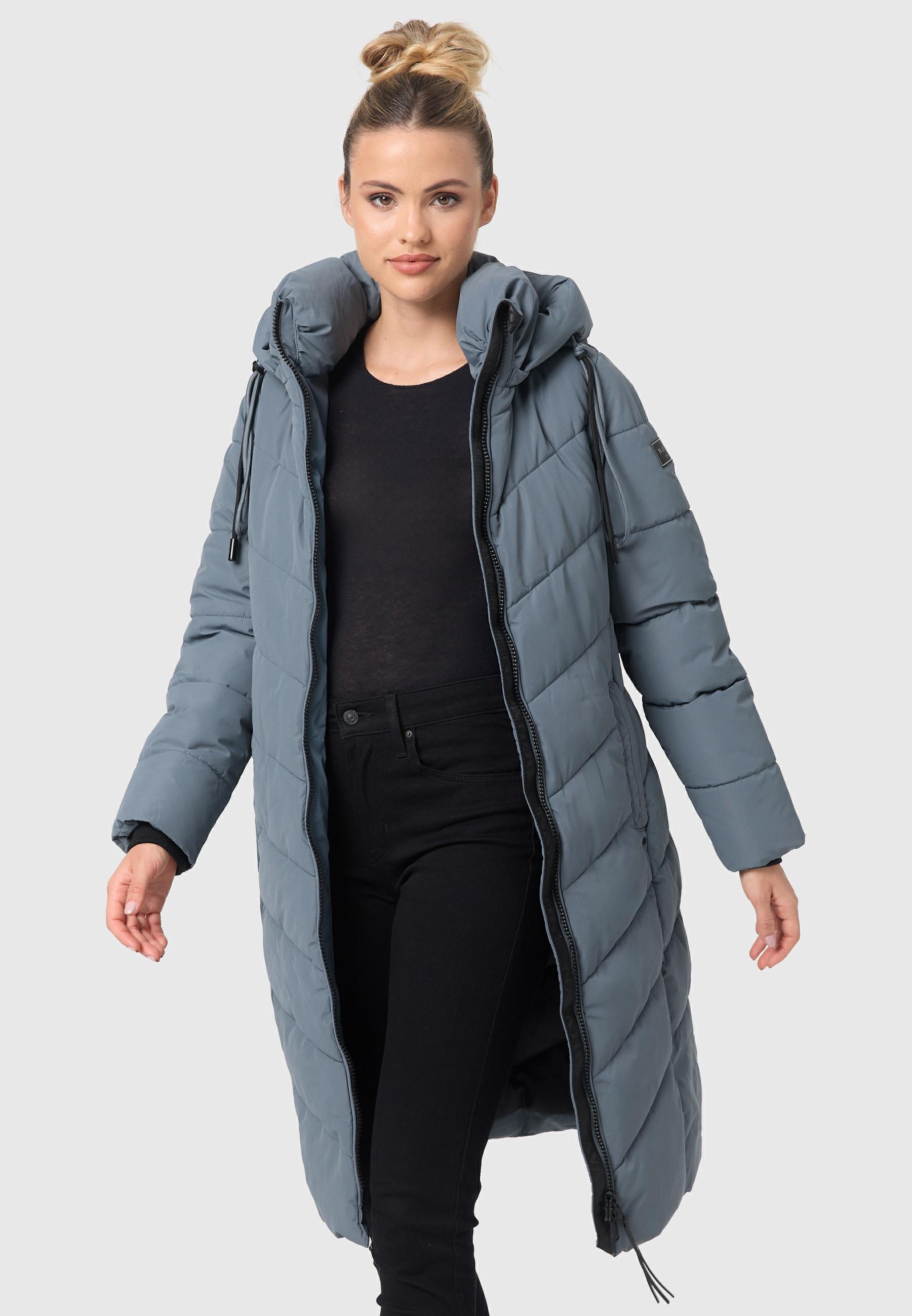Navahoo Steppmantel »Sahnekatzii XIV«, Schicker Wintermantel mit kuschlig warm wattiertem Kragen