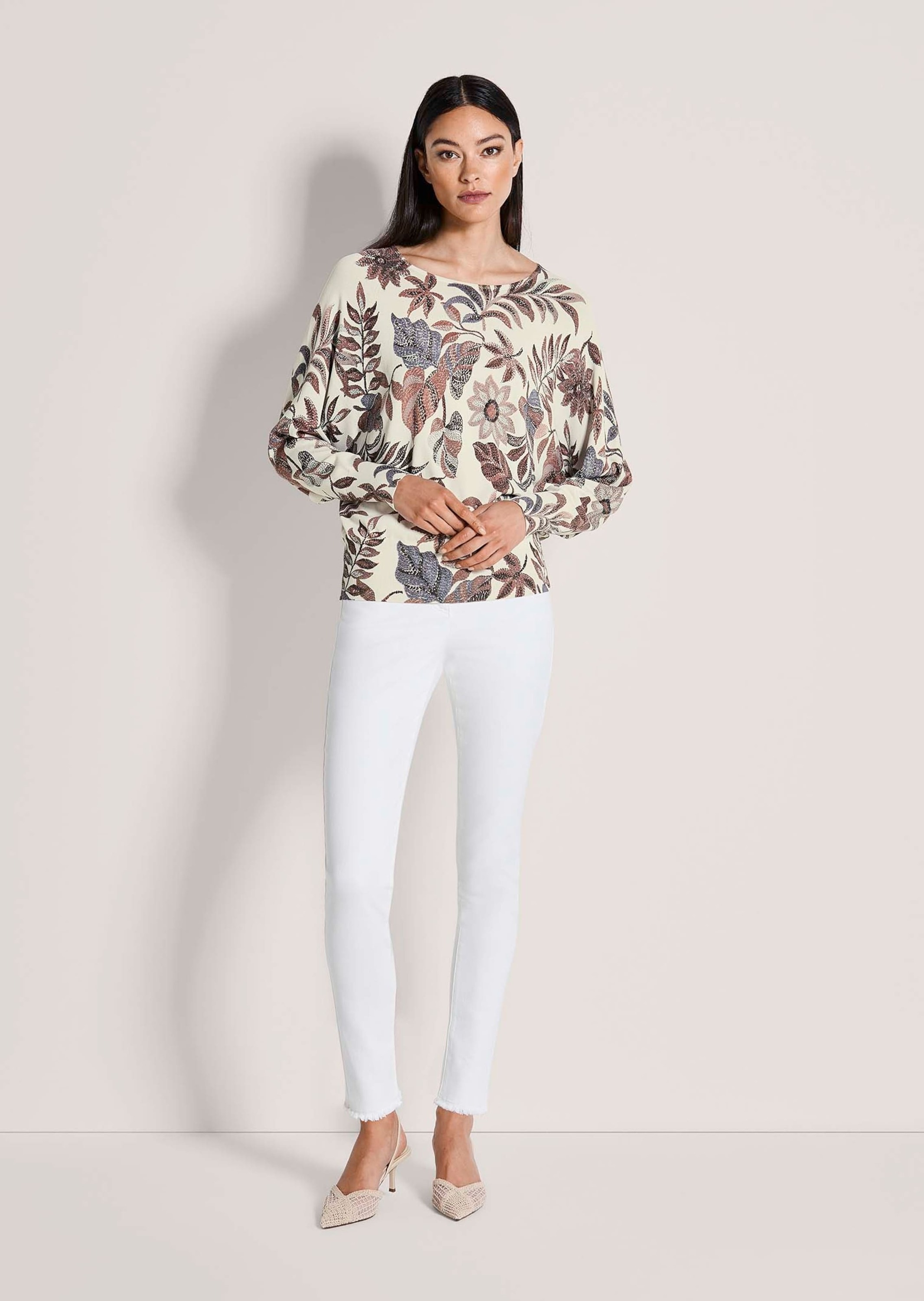 MADELEINE Longpullover "Viskosepullover Druckpullover mit floralem Muster" günstig online kaufen