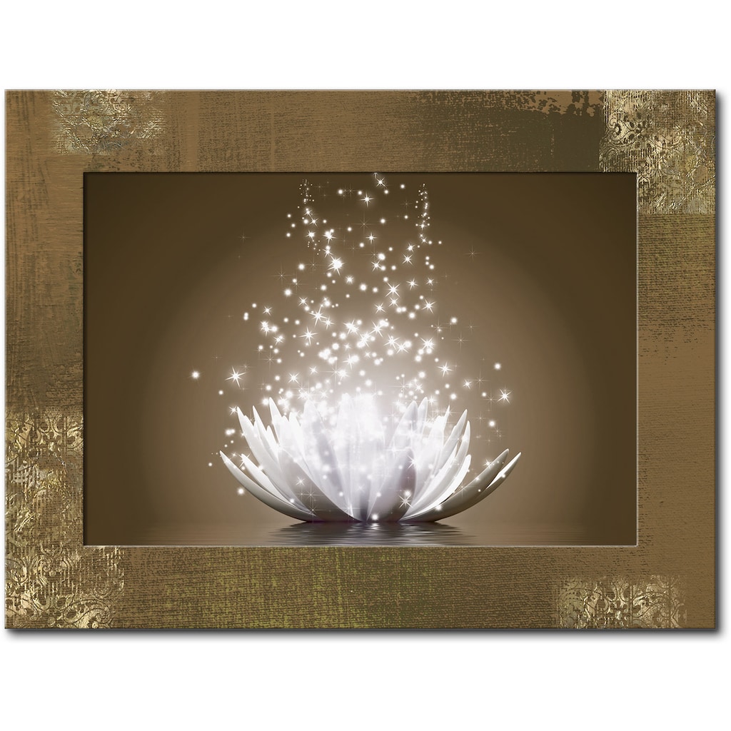 Artland Wandbild »Magie der Lotus-Blume«, Blumen, (1 St.)