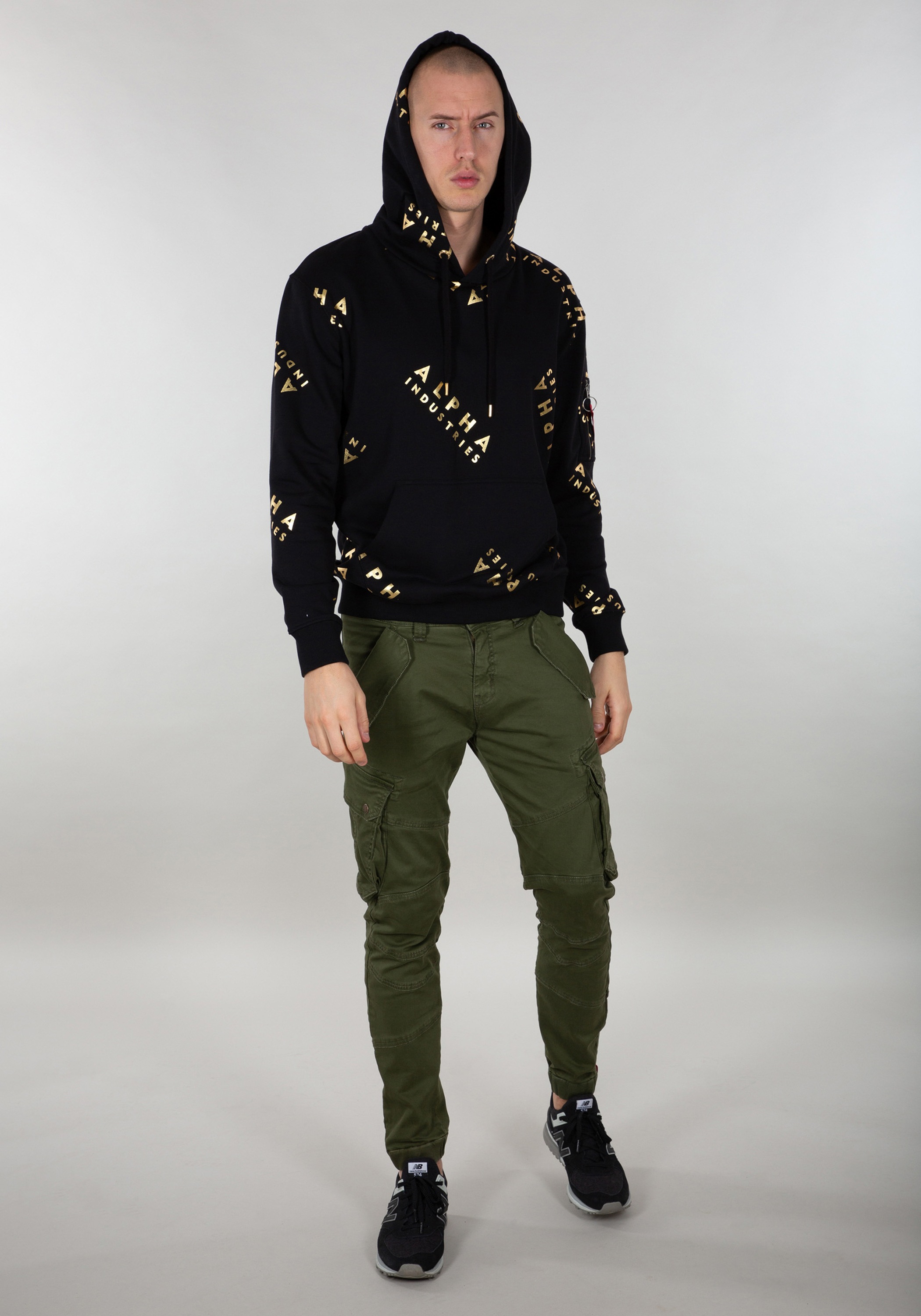 Alpha Industries Hoodie »AOP Hoodie Foil Print Kapuzensweatshirt«