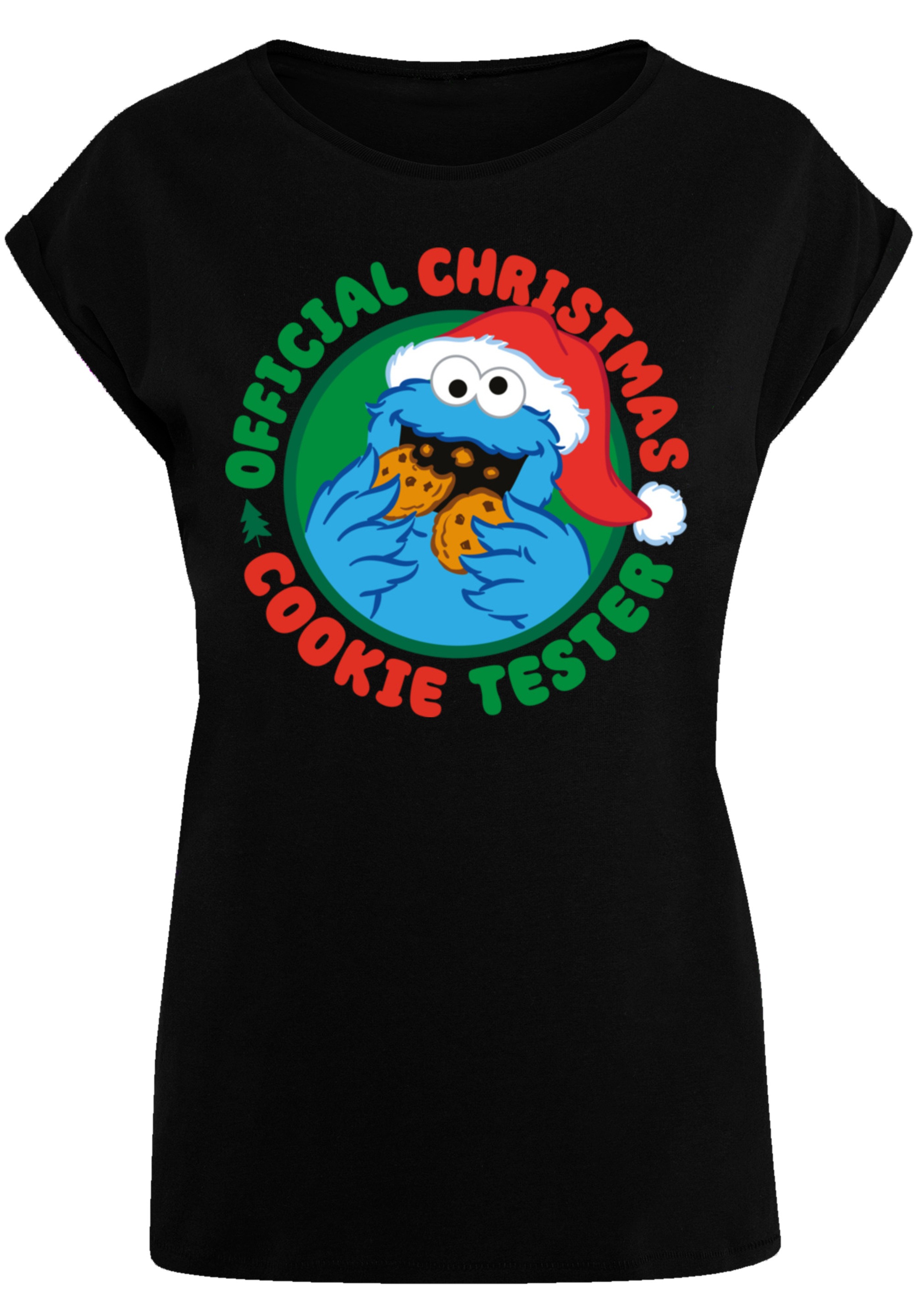 F4NT4STIC T-Shirt »Sesamstrasse Weihnachten Keks Tester«, Premium Qualität