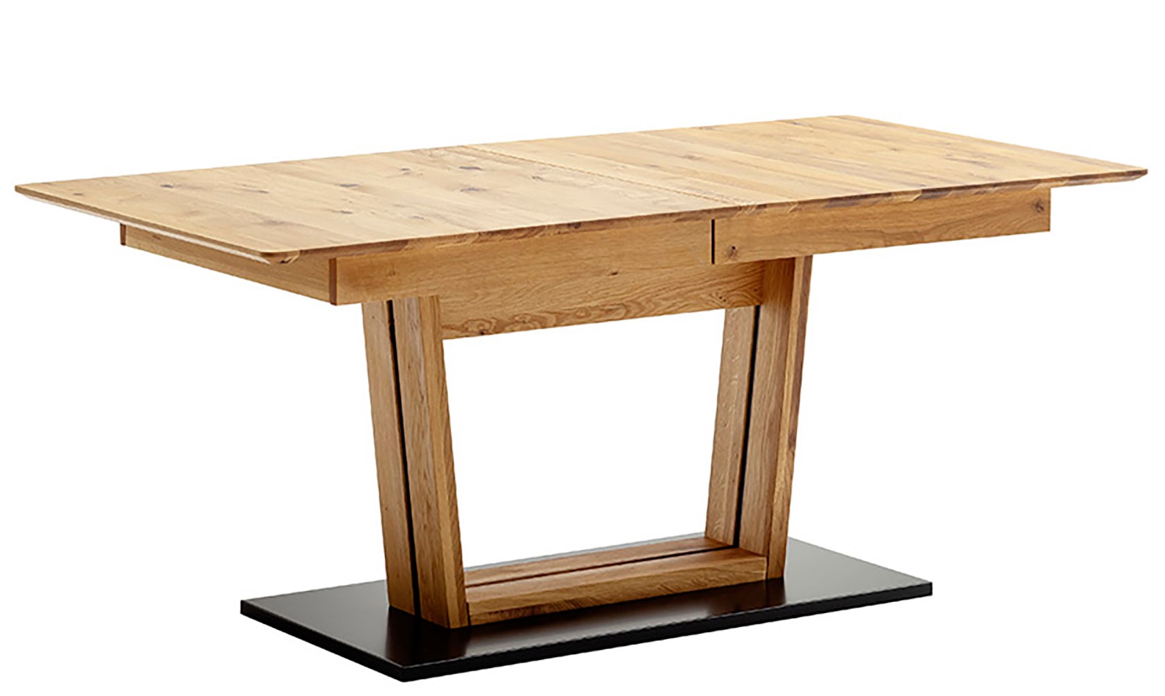 MCA furniture Esstisch »Morena Säulentisch Komfort Tisch«, Synchronauszug,ausziehbar,Wildeiche,massiv,geölt,XXL