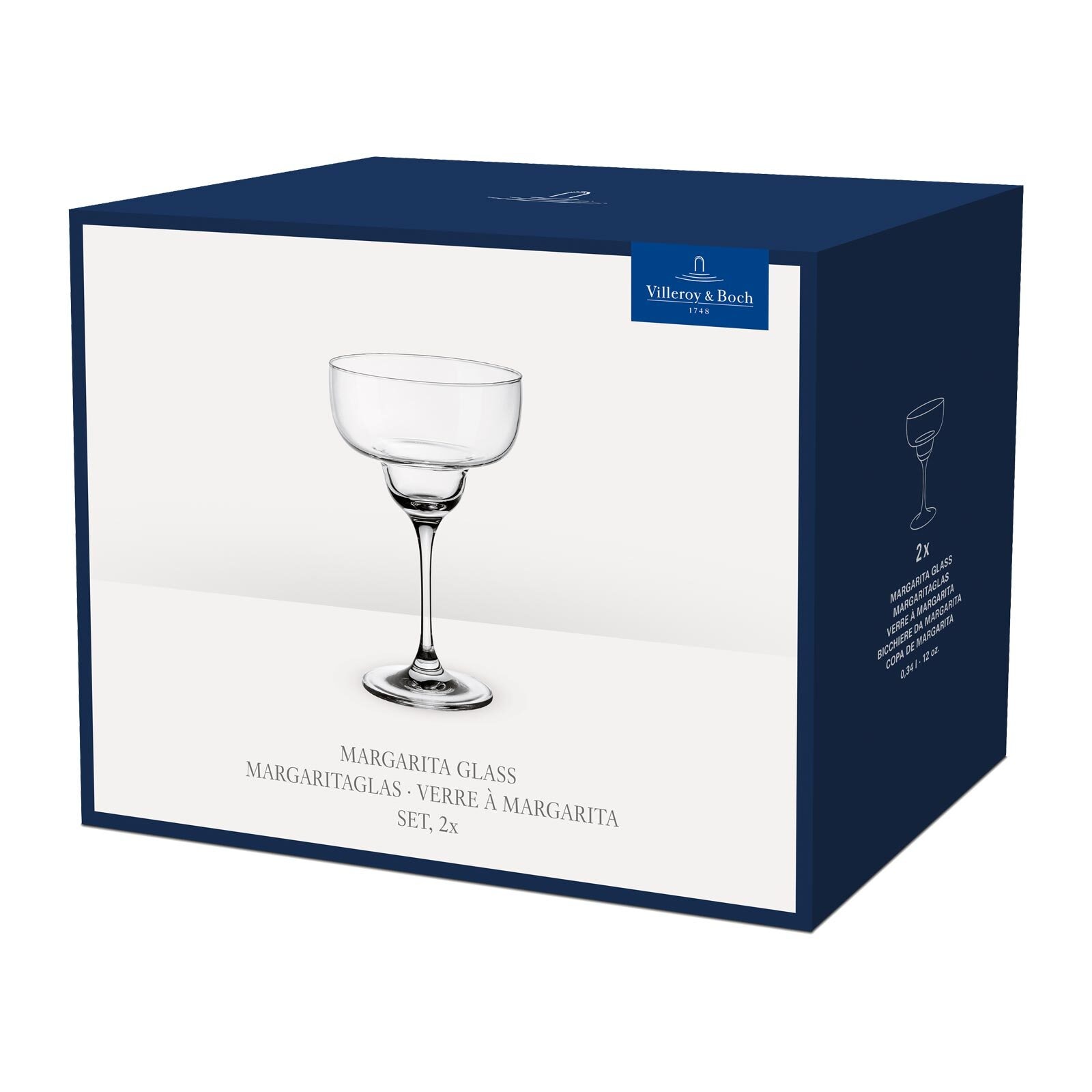 Villeroy & Boch Cocktailglas »Margaritagläser Purismo Bar 340 ml 2er Set transparent«