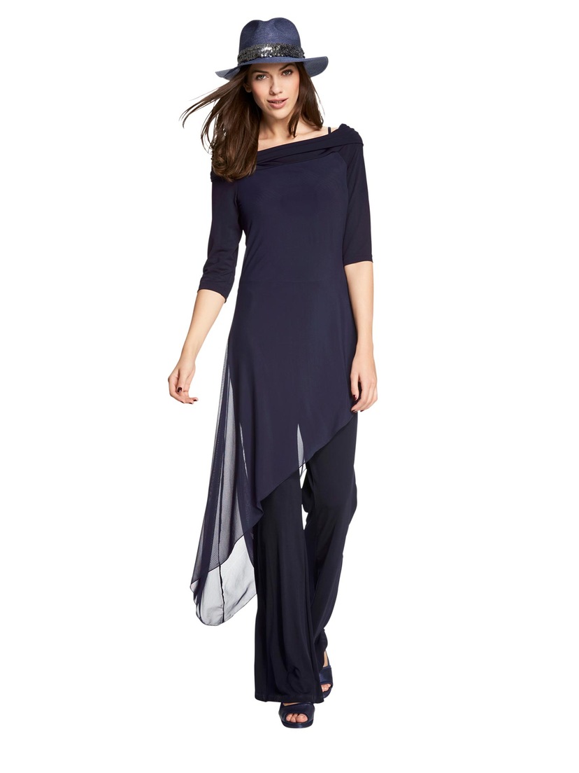 KNEE »SEAL Blusenkleid Hilfiger DRESS«, online | mit Tommy Logopatch F&F BAUR AOP kaufen