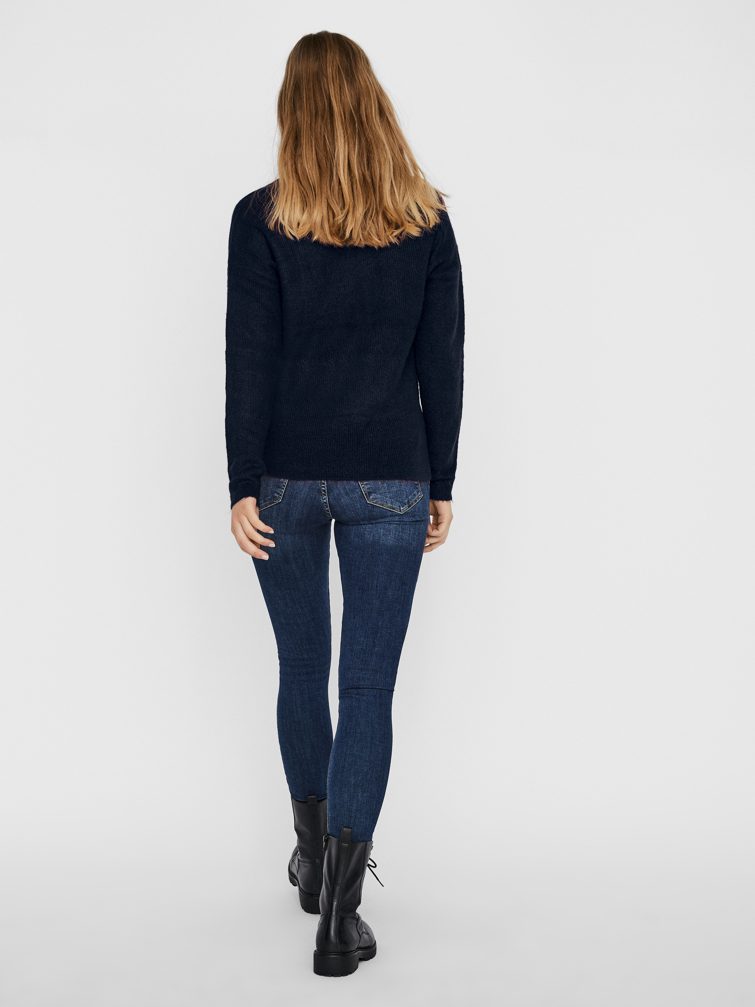 Vero Moda V-Ausschnitt-Pullover »VMCREWLEFILE LS V-NECK BLOUSE NOOS«