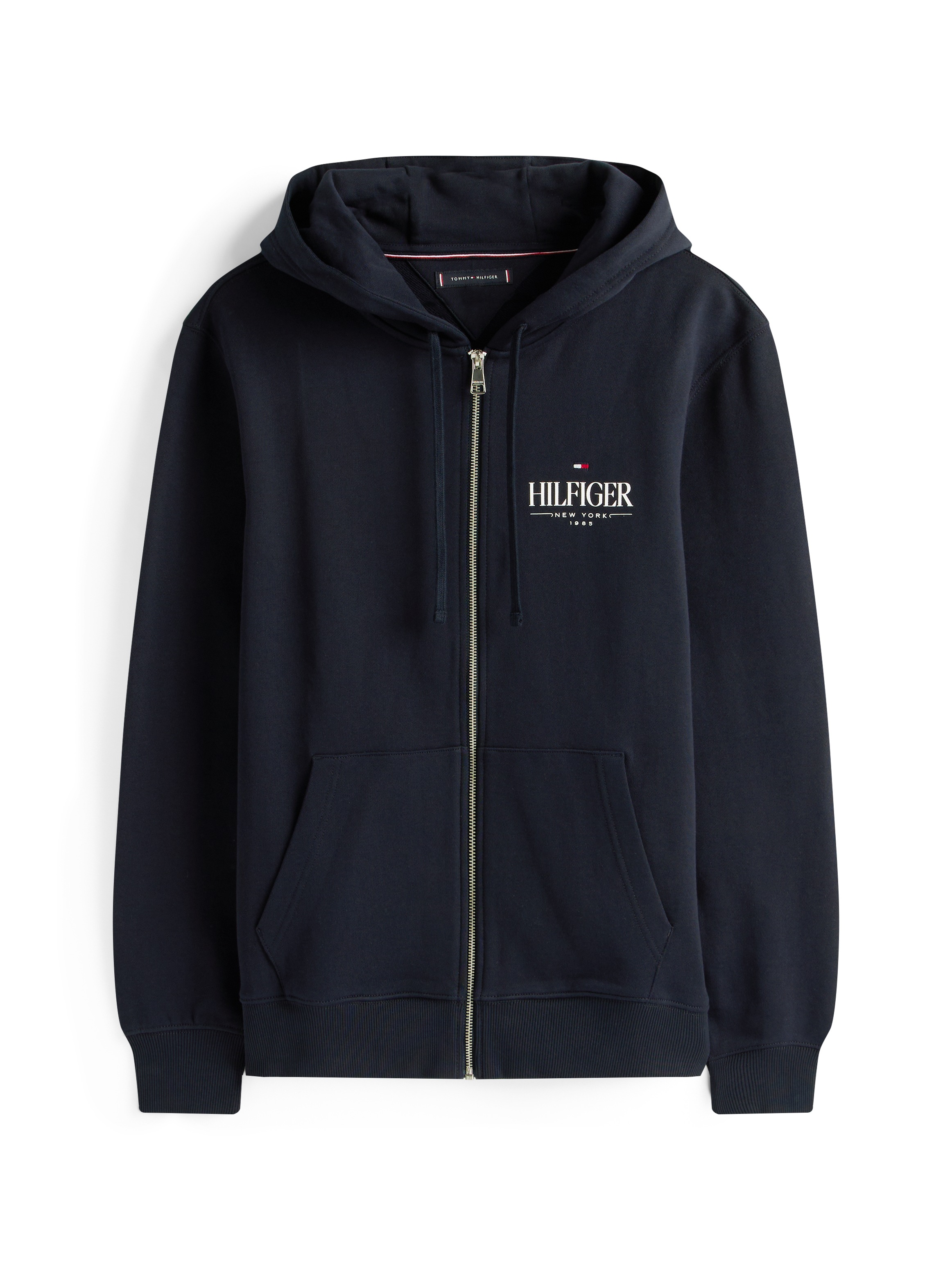 Thumbnail - Tommy Hilfiger Kapuzensweatjacke "HILFIGER STACKED HOODED ZIP TH"