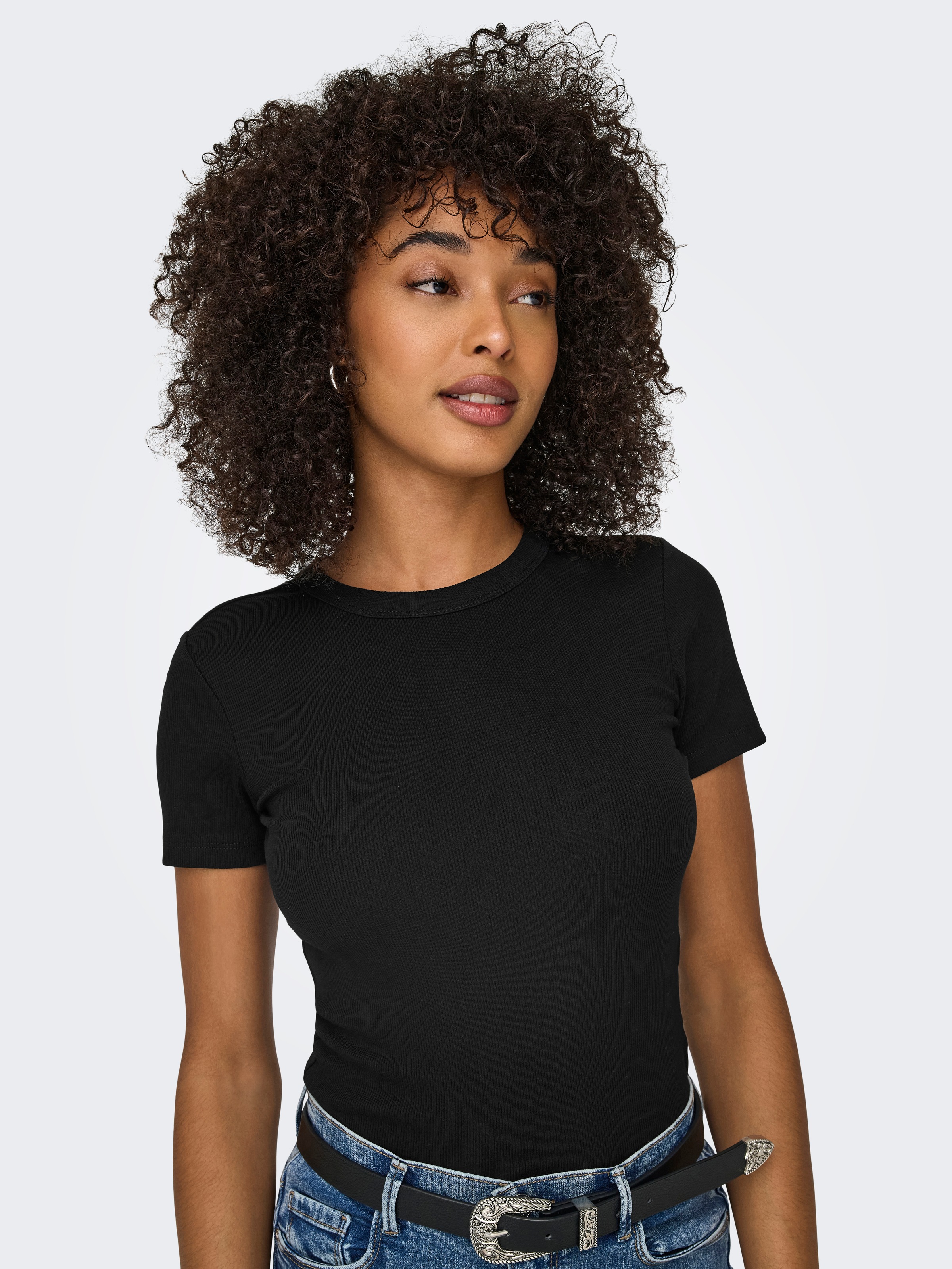 ONLY Kurzarmshirt "ONLEASY S/S O-NECK TOP BOX JRS" günstig online kaufen