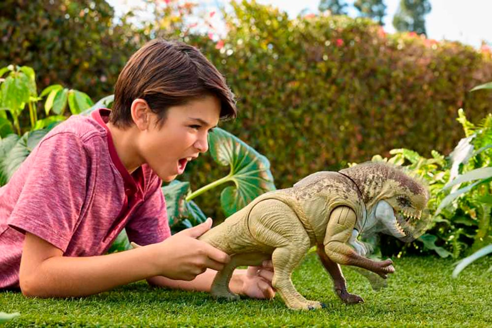 Mattel® Actionfigur »Jurassic World - Feature D-Rex« mit Beiß-Angriff und Brüllgeräusch