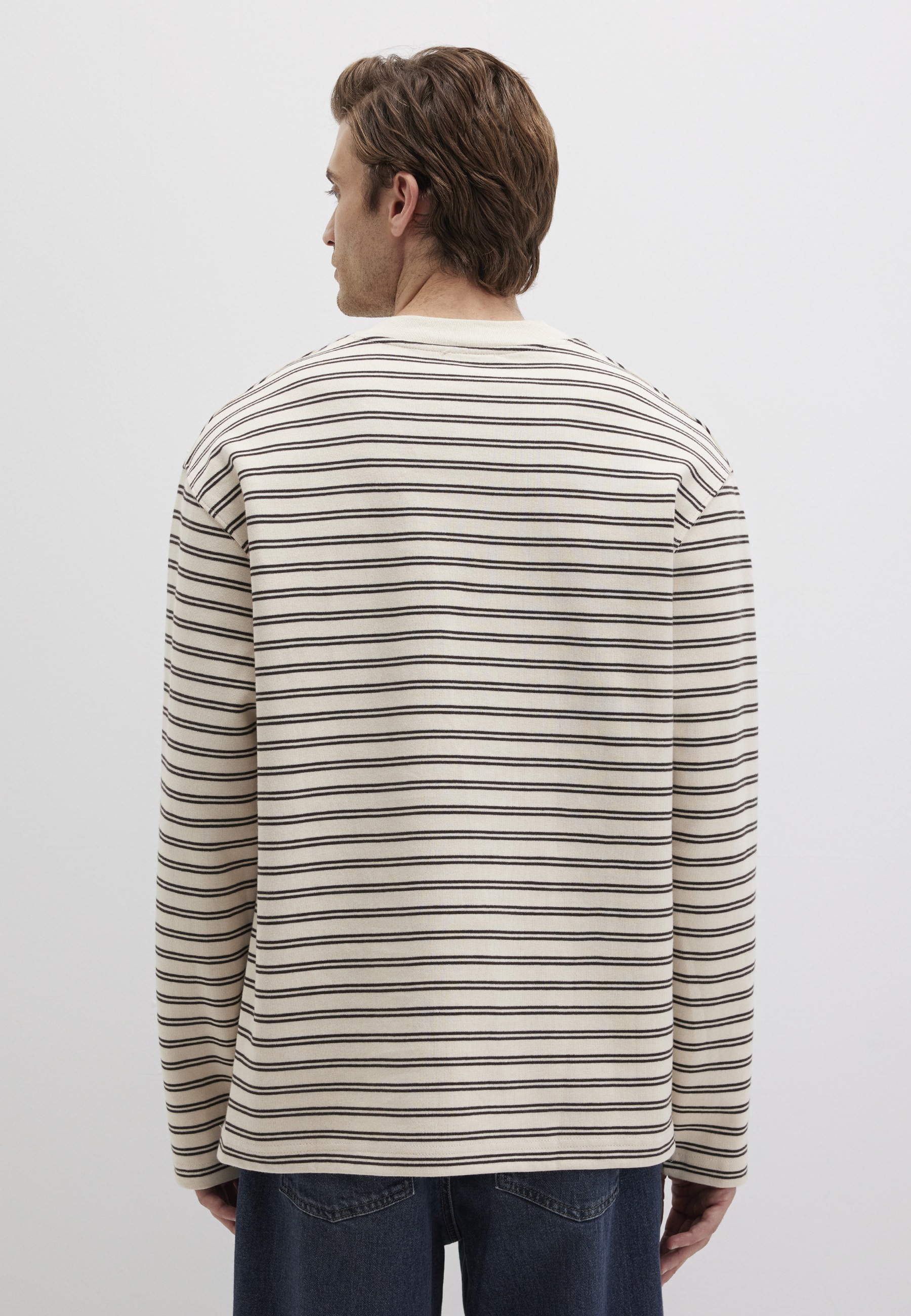 Mavi Longpullover »STRIPE SWEATSHIRT«, Premium Crew Neck mit Streifen