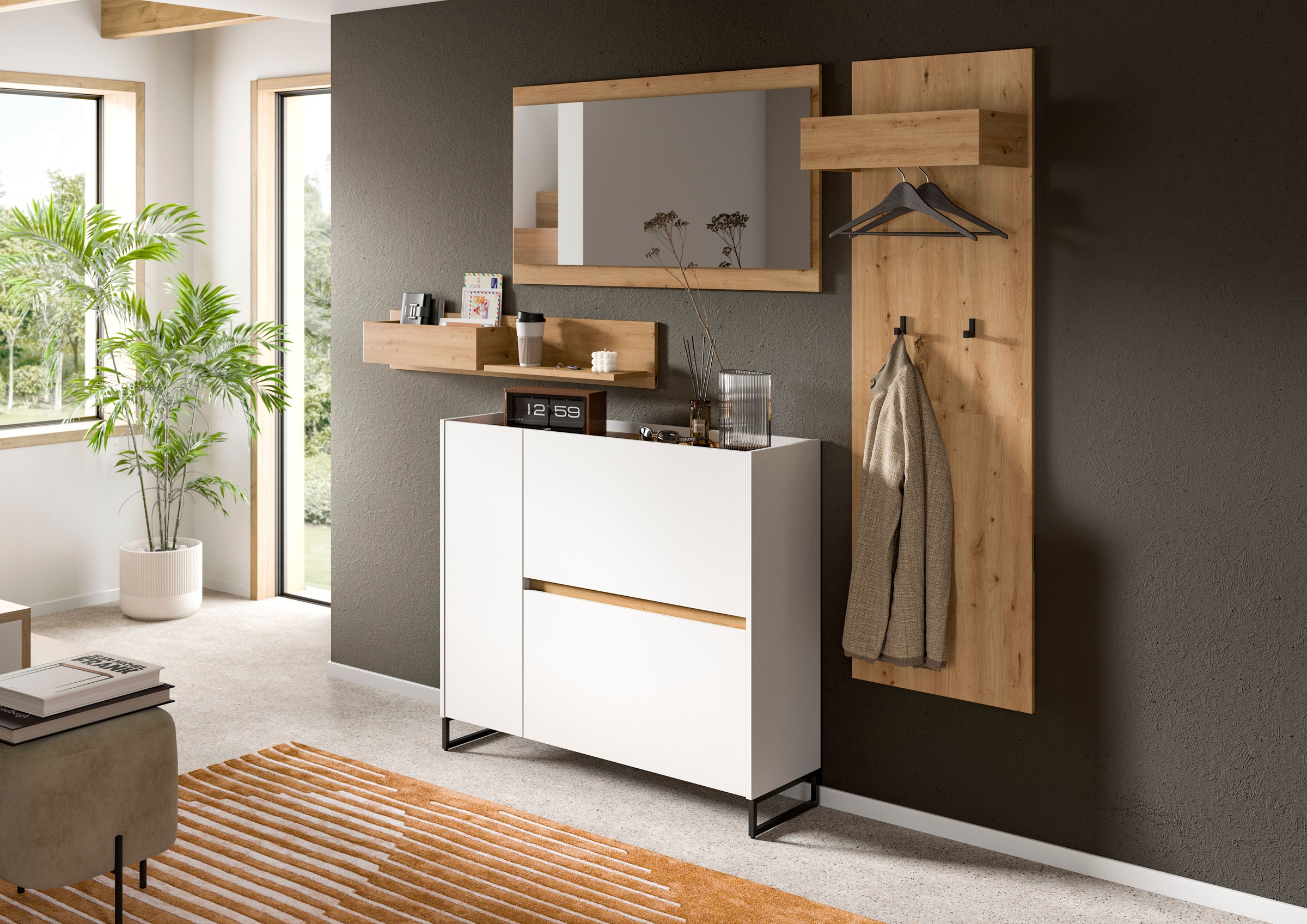 INOSIGN Garderoben-Set "EVRID, 3-teilig, Breite 175 cm, individuell stellba günstig online kaufen