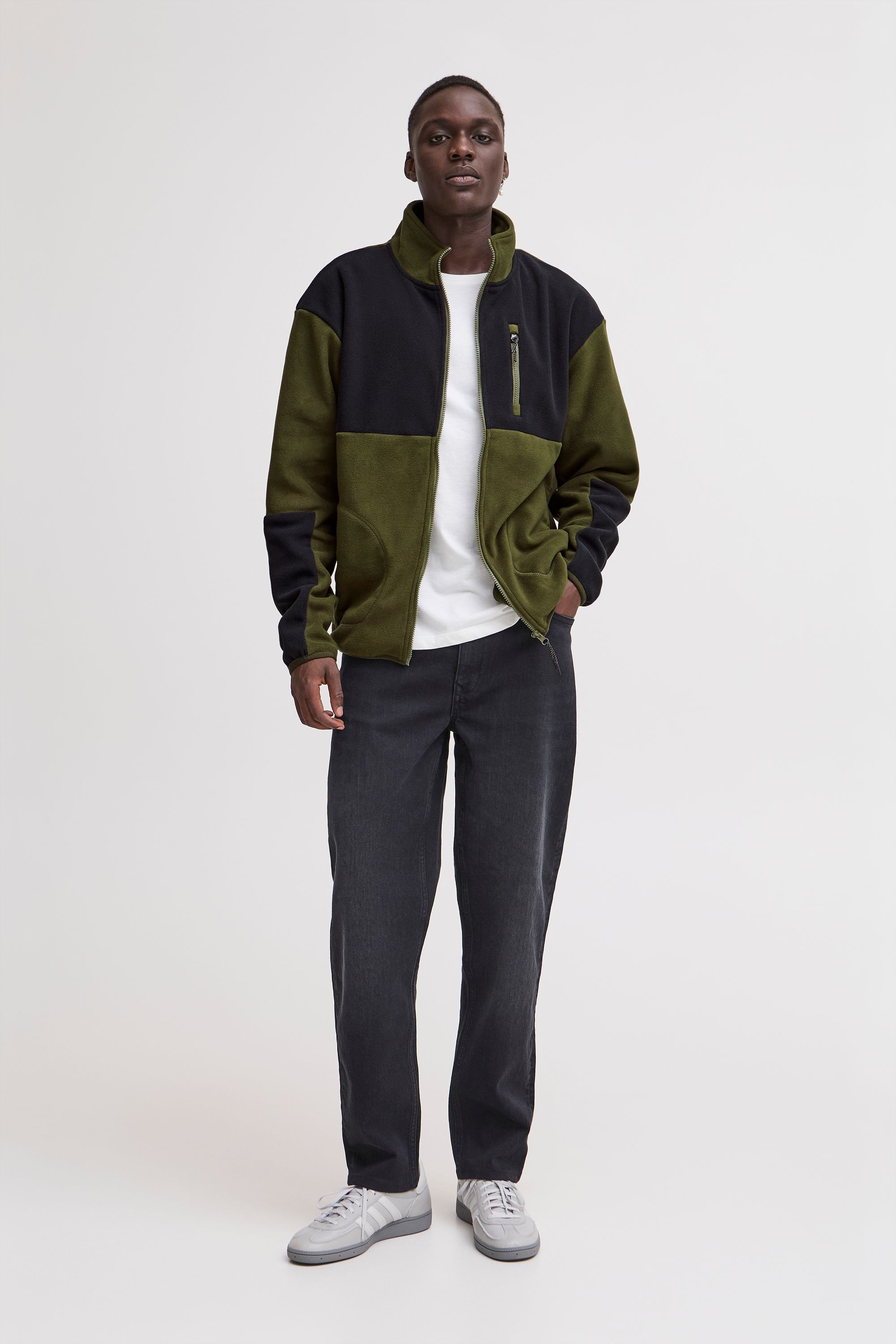 Blend Fellimitatjacke »Fellimitatjacke BHBROOKS Sweatshirt zipp thru«, ohne Kapuze