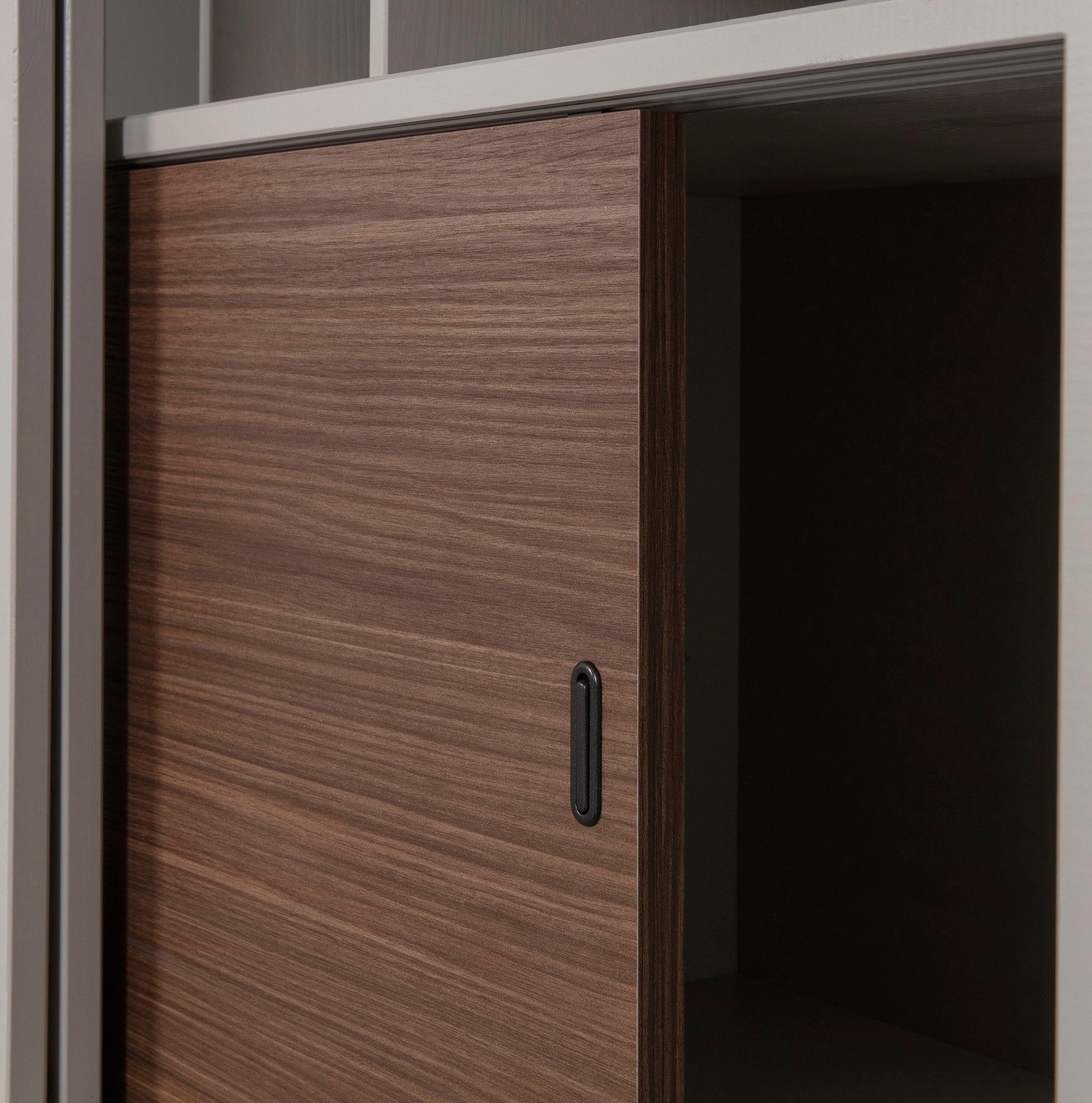 WOOOD Vitrine »James«, mit Glas, viel Stauraum, H 200 cm x B 125 cm