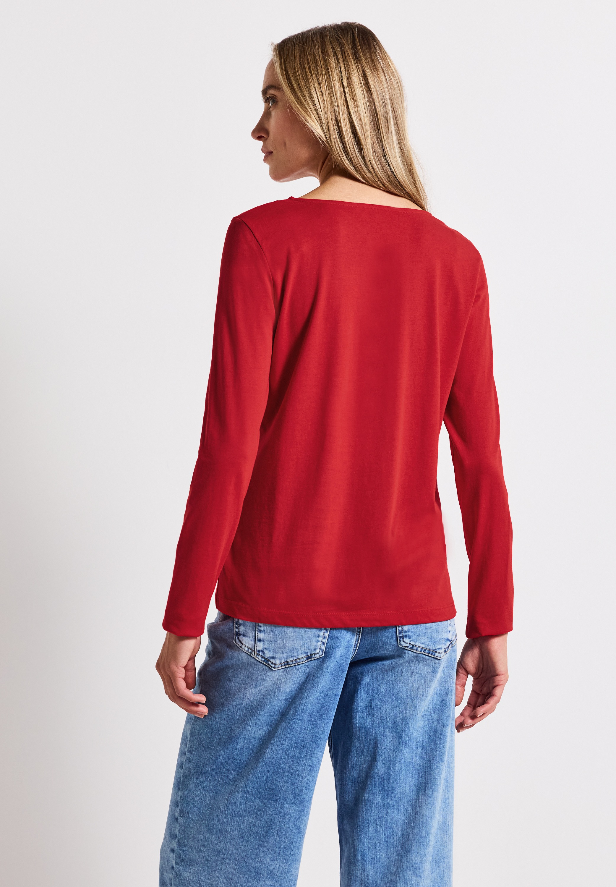 STREET ONE Langarmshirt, im soften Baumwoll-Mix
