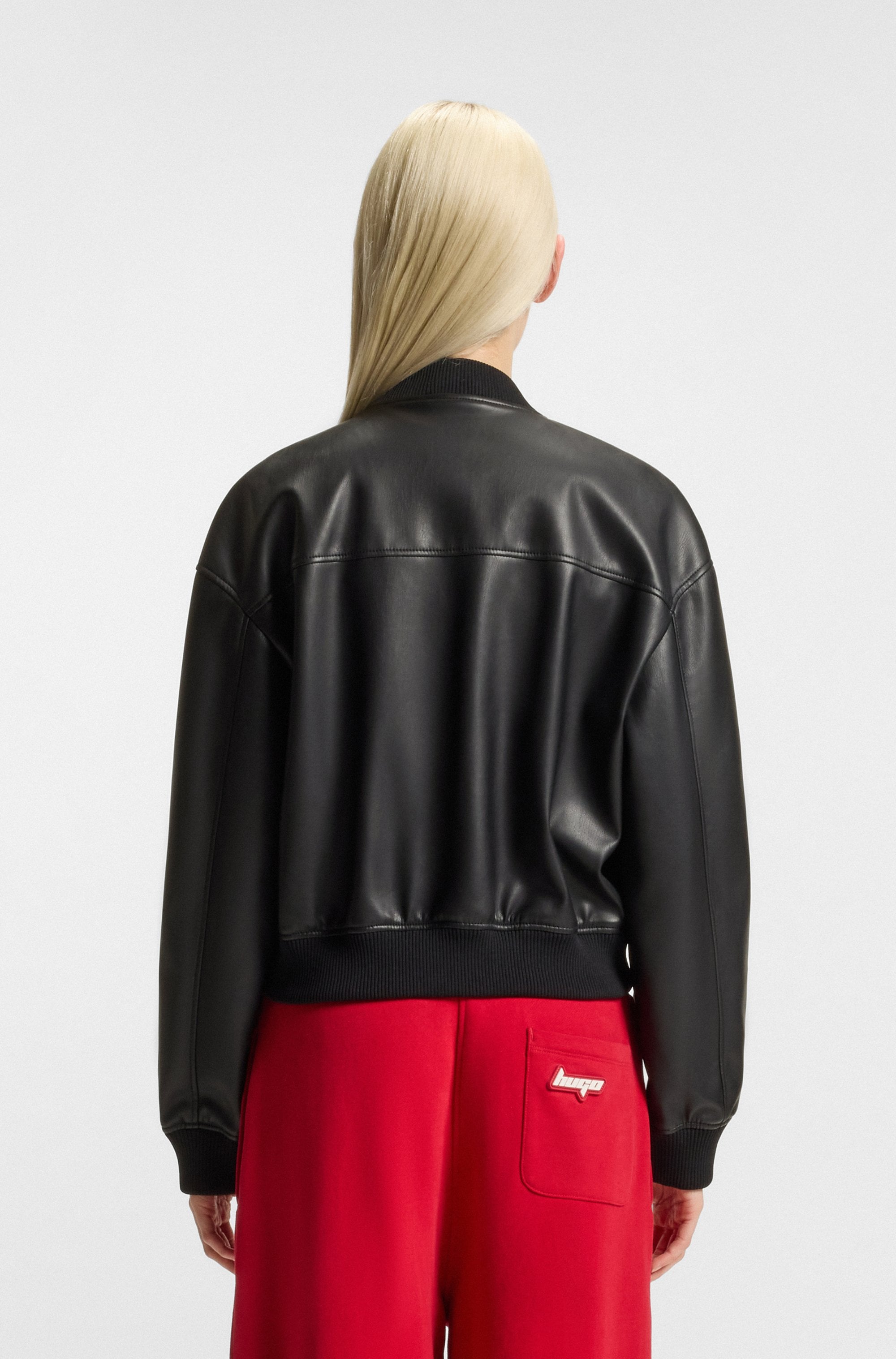 HUGO Blue Bomberjacke "Attitude", in Kunstleder-Optik günstig online kaufen