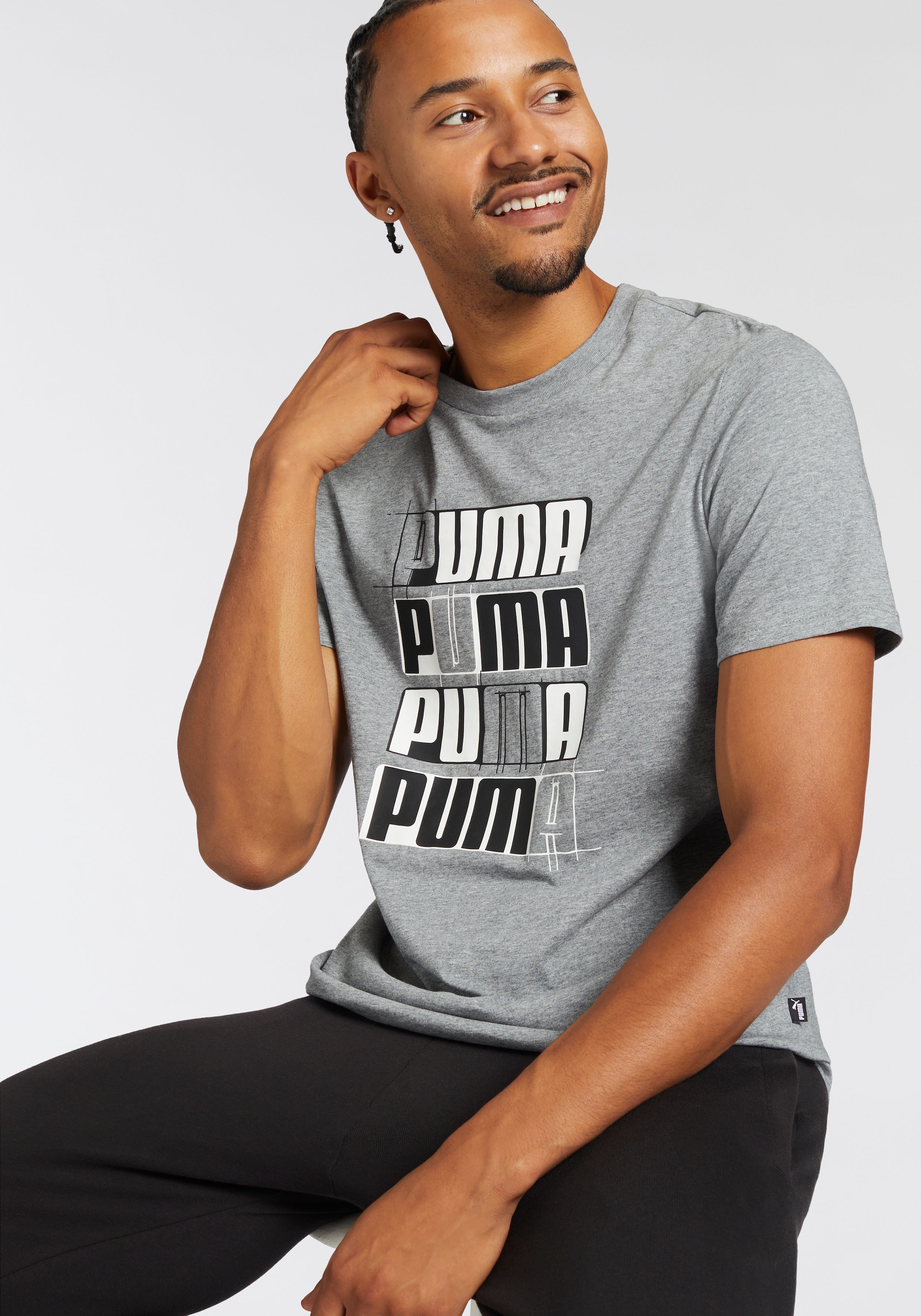 PUMA T-Shirt »ESS+ LOGO LAB TEE«, (1 tlg.)