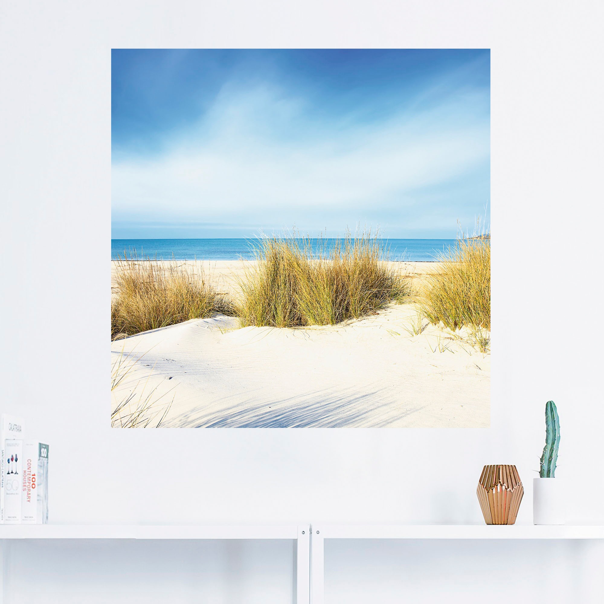 Artland Wandbild »Gras auf Sanddünen«, Strand, (1 St.), als Leinwandbild, Poster, Wandaufkleber in verschied. Größen