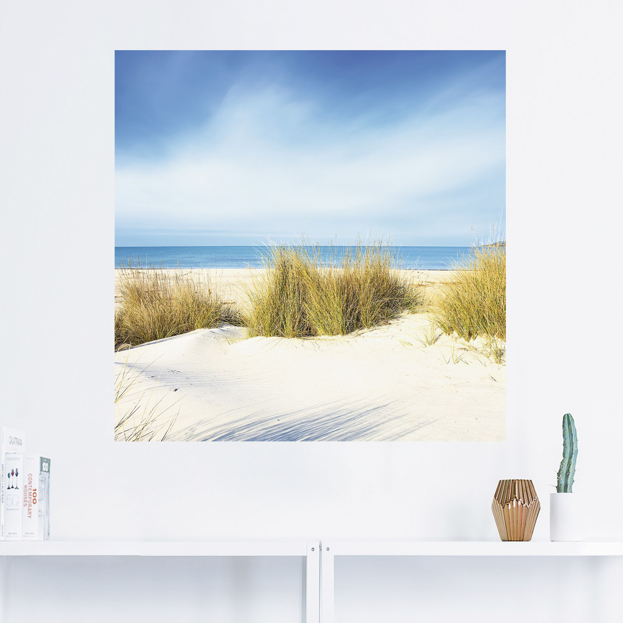 Thumbnail - Artland Wandbild "Gras auf Sanddünen", Strand, (1 St.), als Leinwandbild, Poster, Wandaufkleber in verschied. Größen