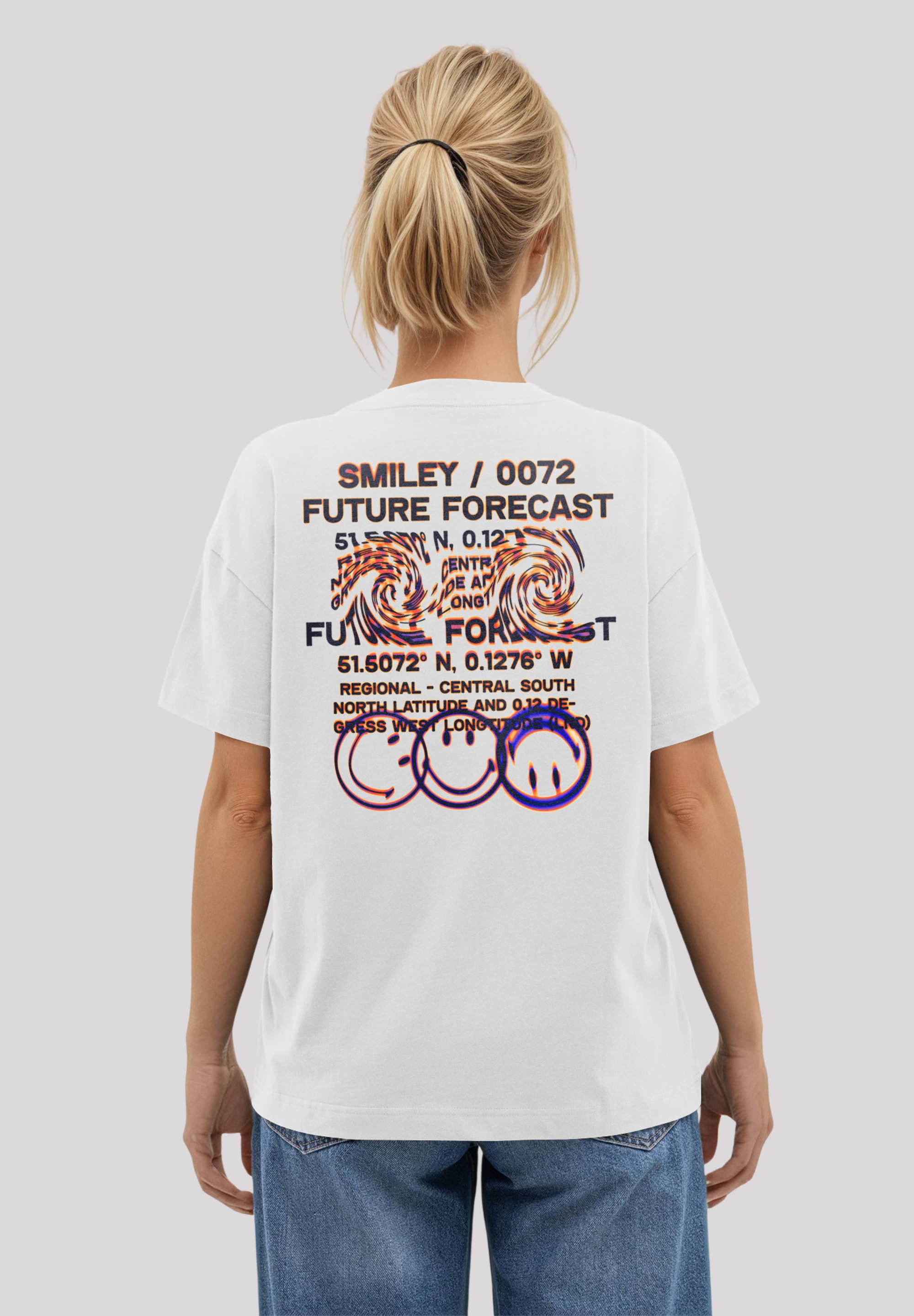 F4NT4STIC T-Shirt »Smiley Originals Future Forecast Streetwear«, Premium Qualität