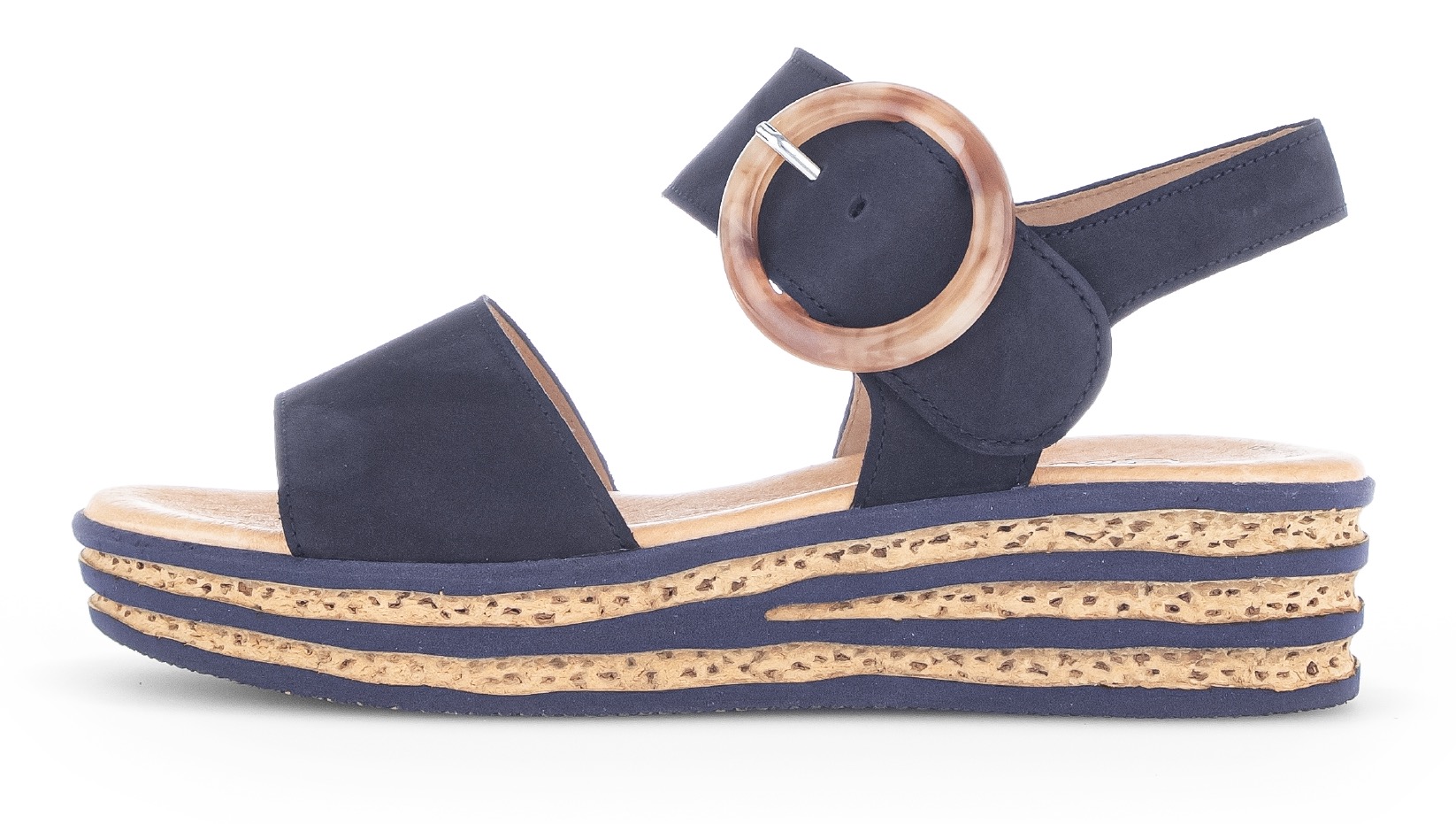 Gabor 1100000002199, Sommerschuh, Sandale, Keilabsatz, mit großer Zierschnalle