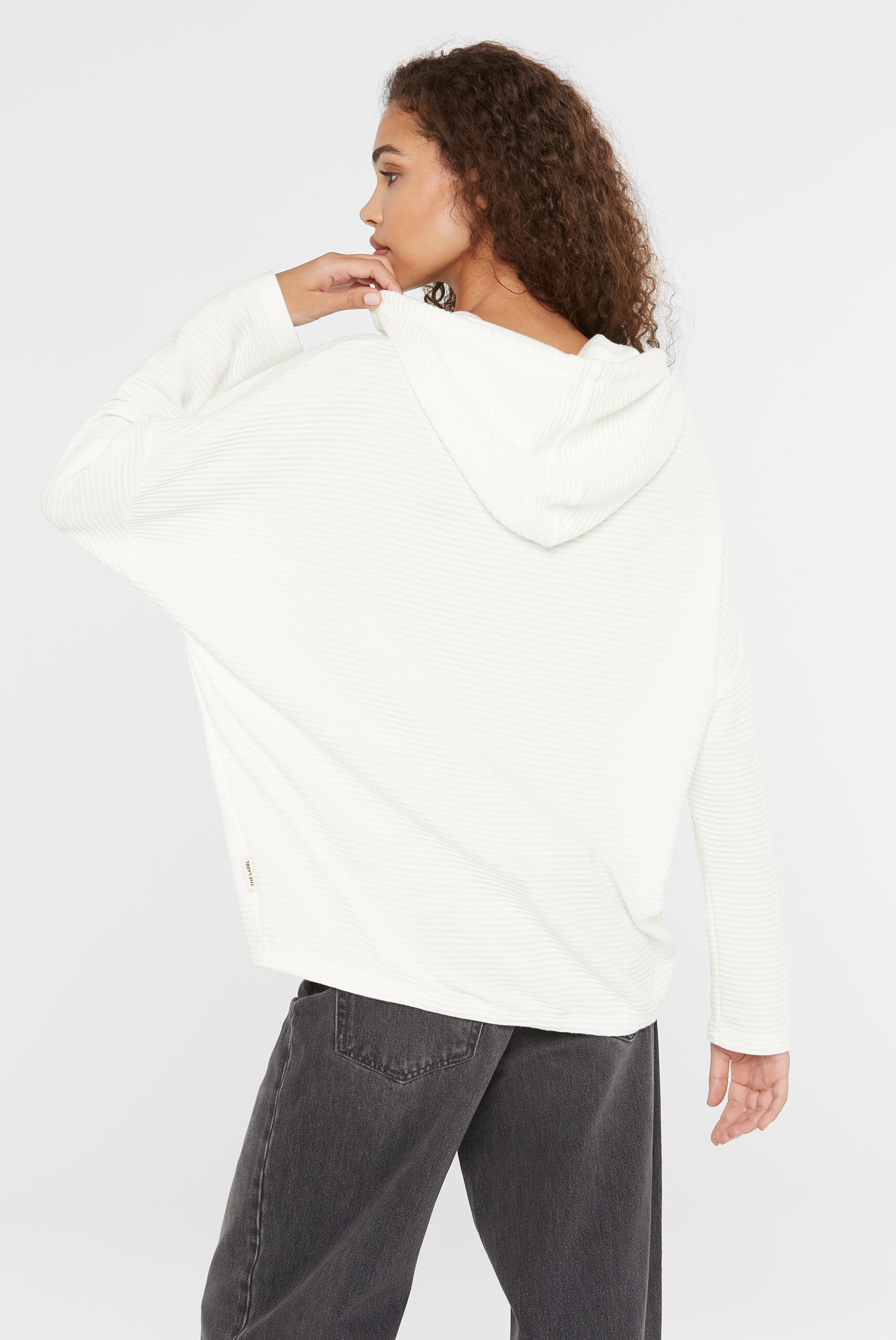 SENSES.THE LABEL Kapuzensweatshirt , mit überschnittenen Schultern
