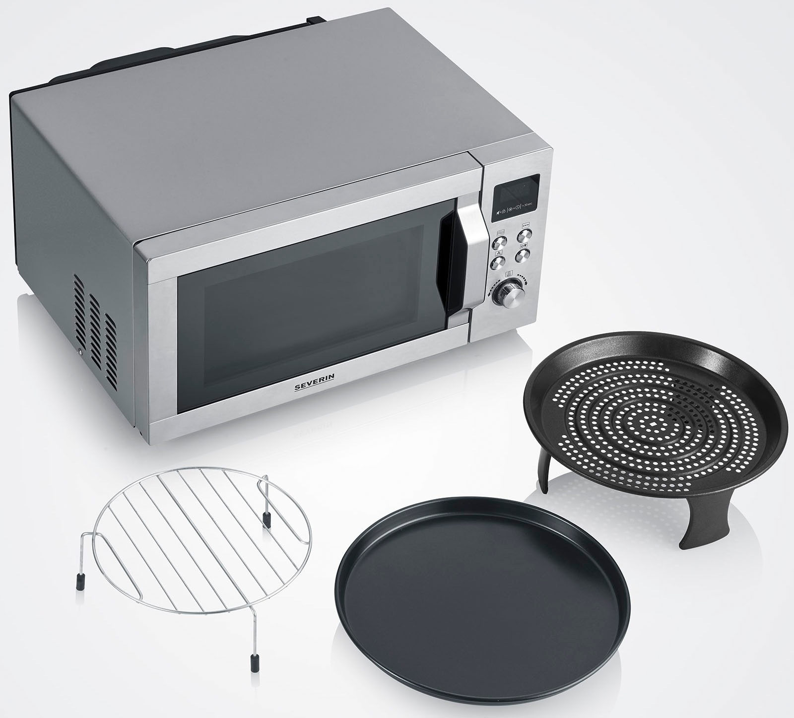 Severin Mikrowelle "Crispy Wave MW 7918" Grill  Heißluft  Mikrowelle 2150 W günstig online kaufen