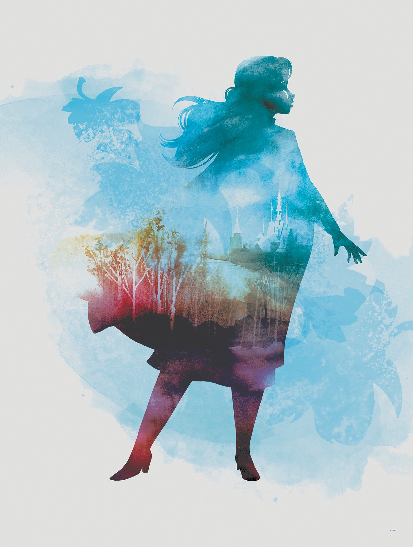 Komar Bild "Frozen Anna Aquarell", Disney, (1 St.), Wandbild zur Dekoration günstig online kaufen