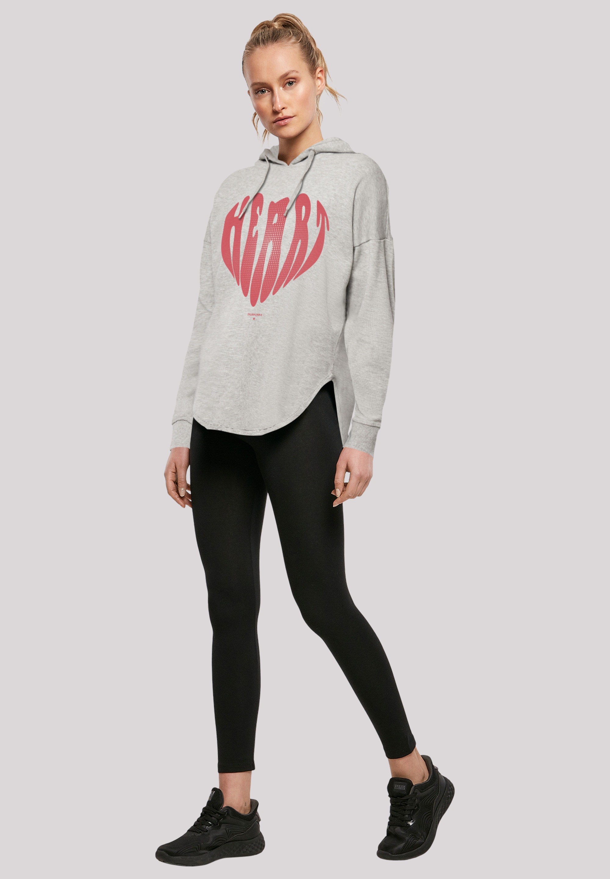 F4NT4STIC Kapuzenpullover »Valentinstag Herz Rot«, Print