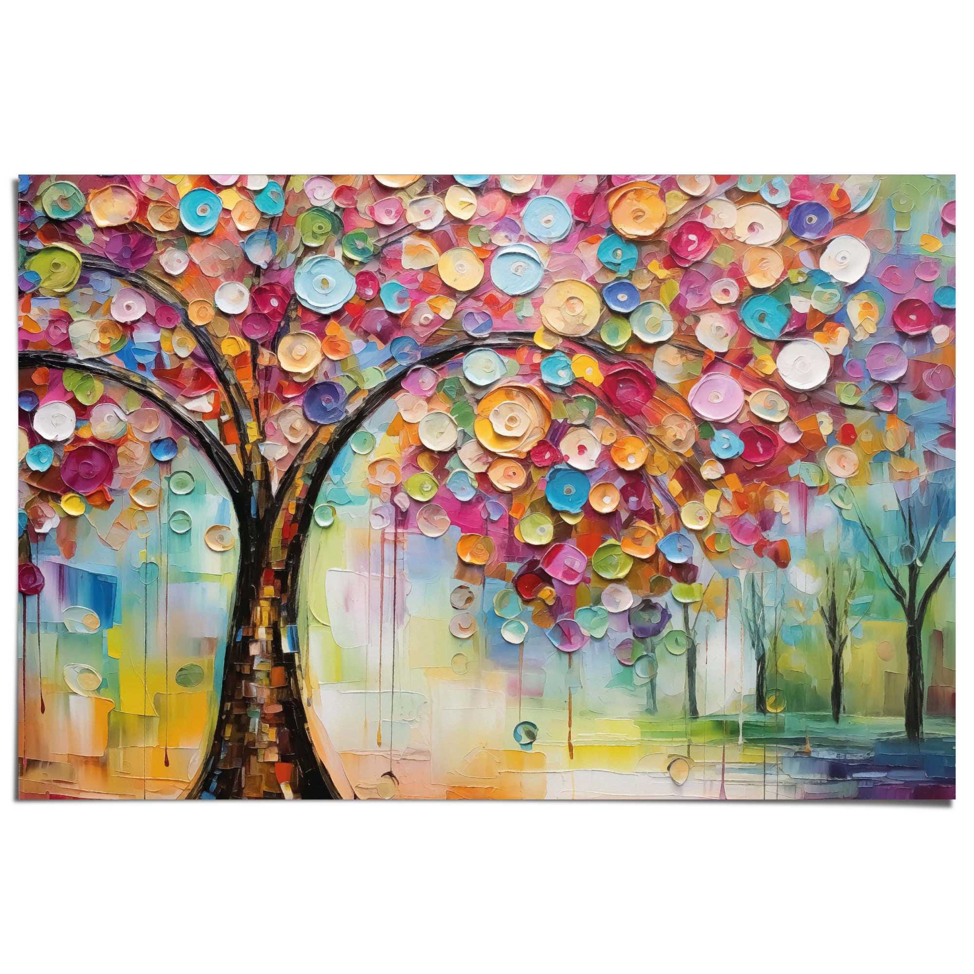 Reinders Poster "Life Tree" Hobbyraum - Mehrfarbig - 150 gr. Papier - 91,5x61 cm