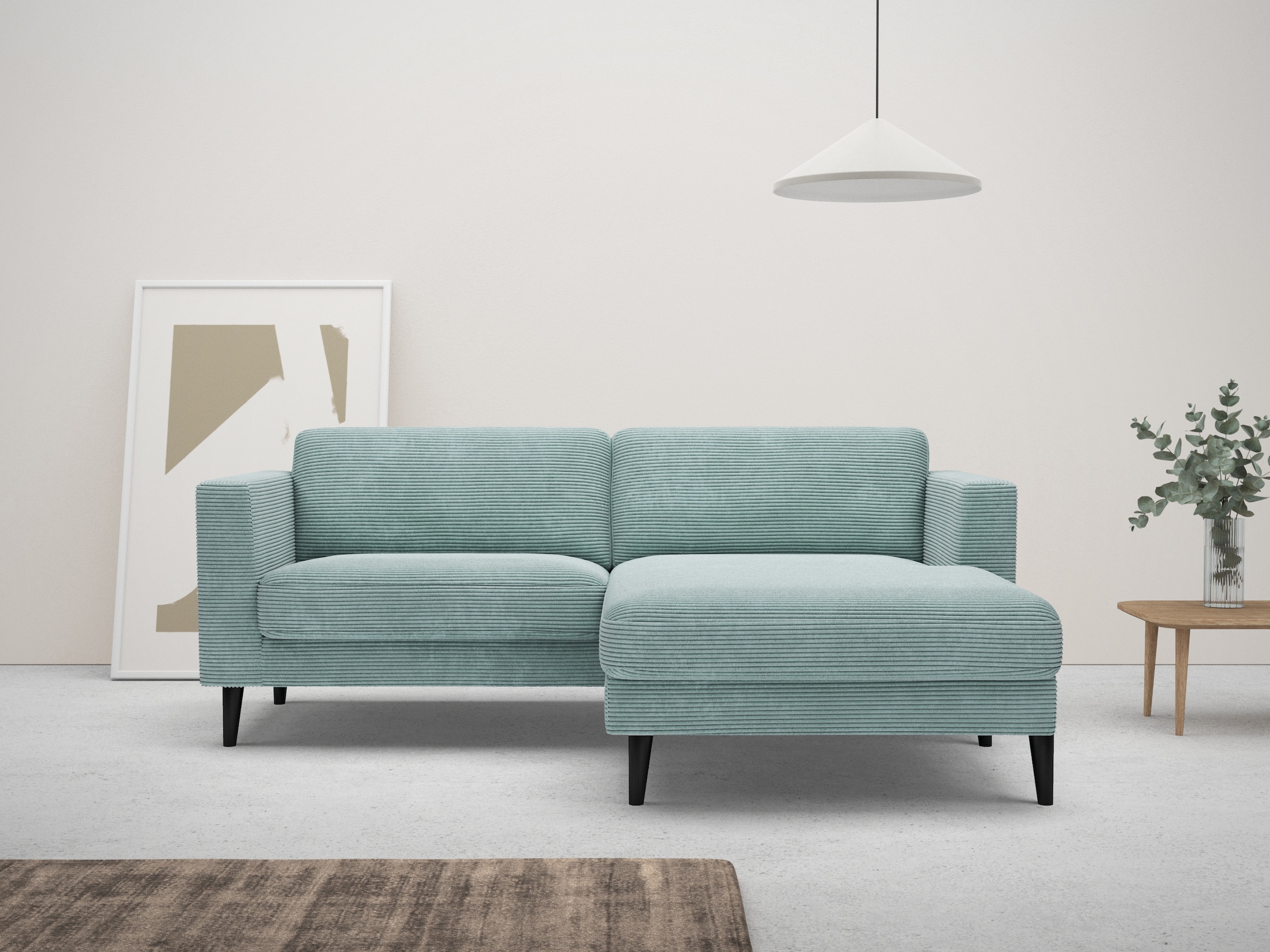 Home affaire Ecksofa "Amancey, L-Form, Cord oder weicher wasserabweisender günstig online kaufen