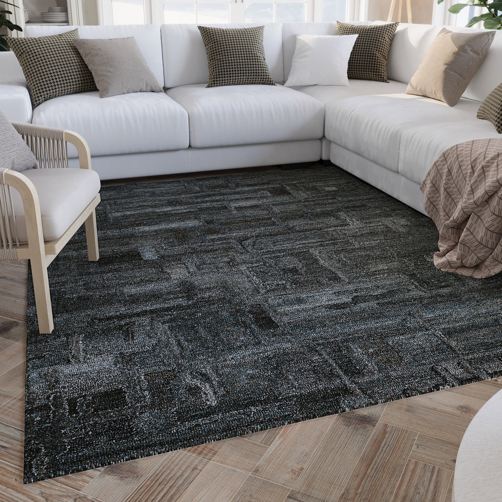 Wecon home Teppich »Hamptons FORTYTWO«, rechteckig, 15 mm Höhe, Läufer, Kurzflor, Wohnzimmer, Schlafzimmer, elegant, geometrisch
