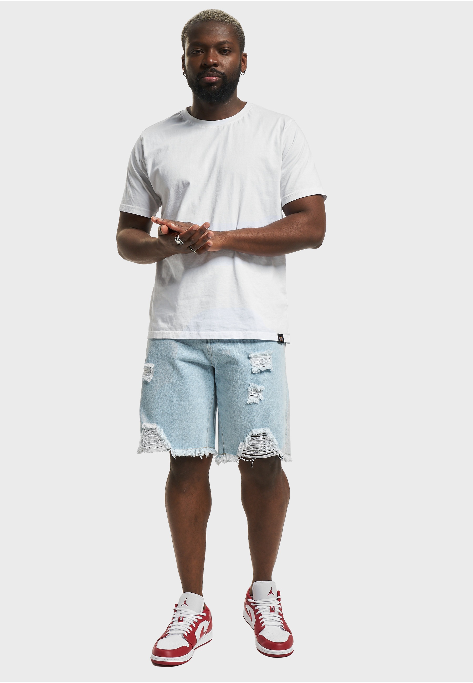 Karl Kani Jeansbermudas »Karl Kani Herren KM232-027-1 KK OG Heavy Distressed Denim Shorts« 1 Stk.