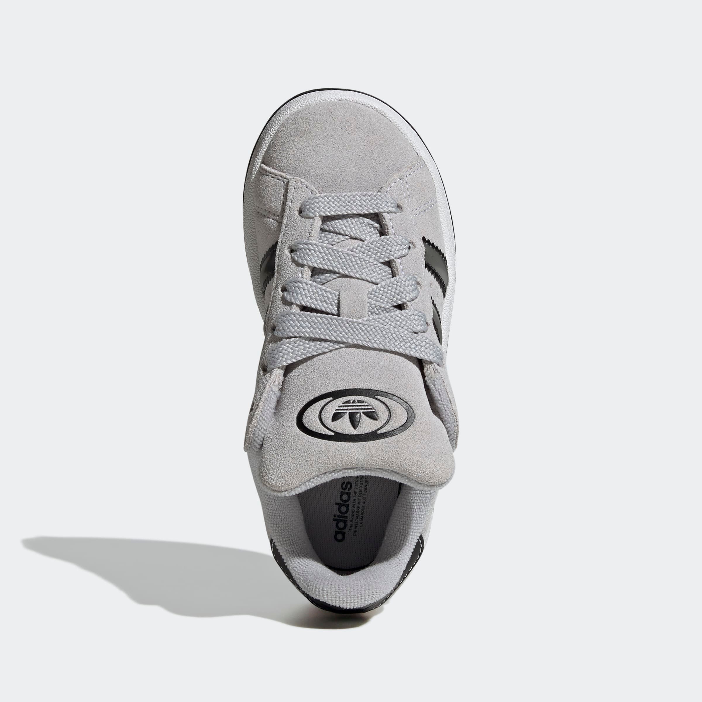 Sneaker ADIDAS ORIGINALS "CAMPUS 00S KIDS", Damen, Gr. 28, grau two, matte silber, core schwarz, Leder, Synthetik, Schuhe Sneaker, für Kinder & Jugendliche 3