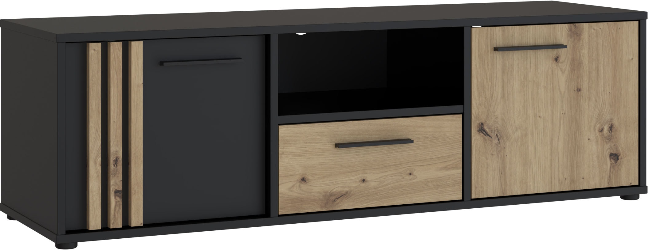FORTE Lowboard "Cardigan TV-Board, TV-Schrank", TV-Board, 2 farbig, Staurau günstig online kaufen