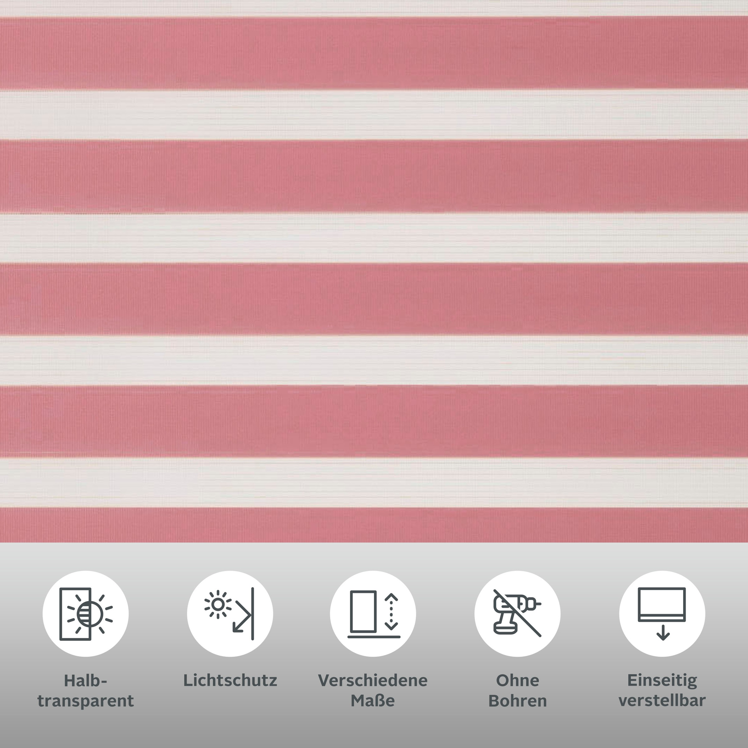 Thumbnail - my home Doppelrollo "MARANO" Lichtschutz Sichtschutz  Verdunkelung ohne Bohren freihängend Fixmaß, Bestseller mit über 6...