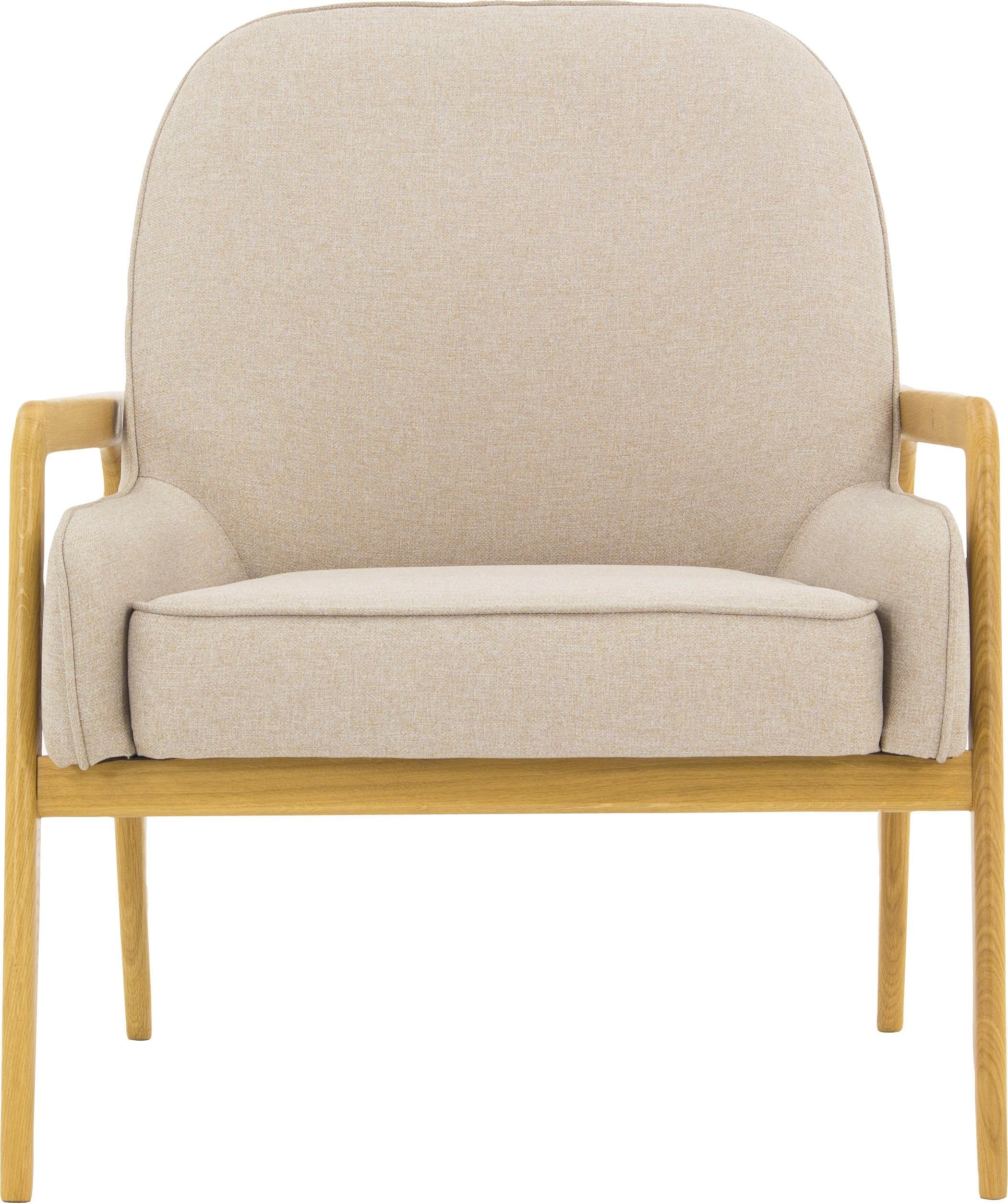 Home affaire Sessel "Braga" wahlweise mit Gestell aus Eiche in dunkel oder günstig online kaufen