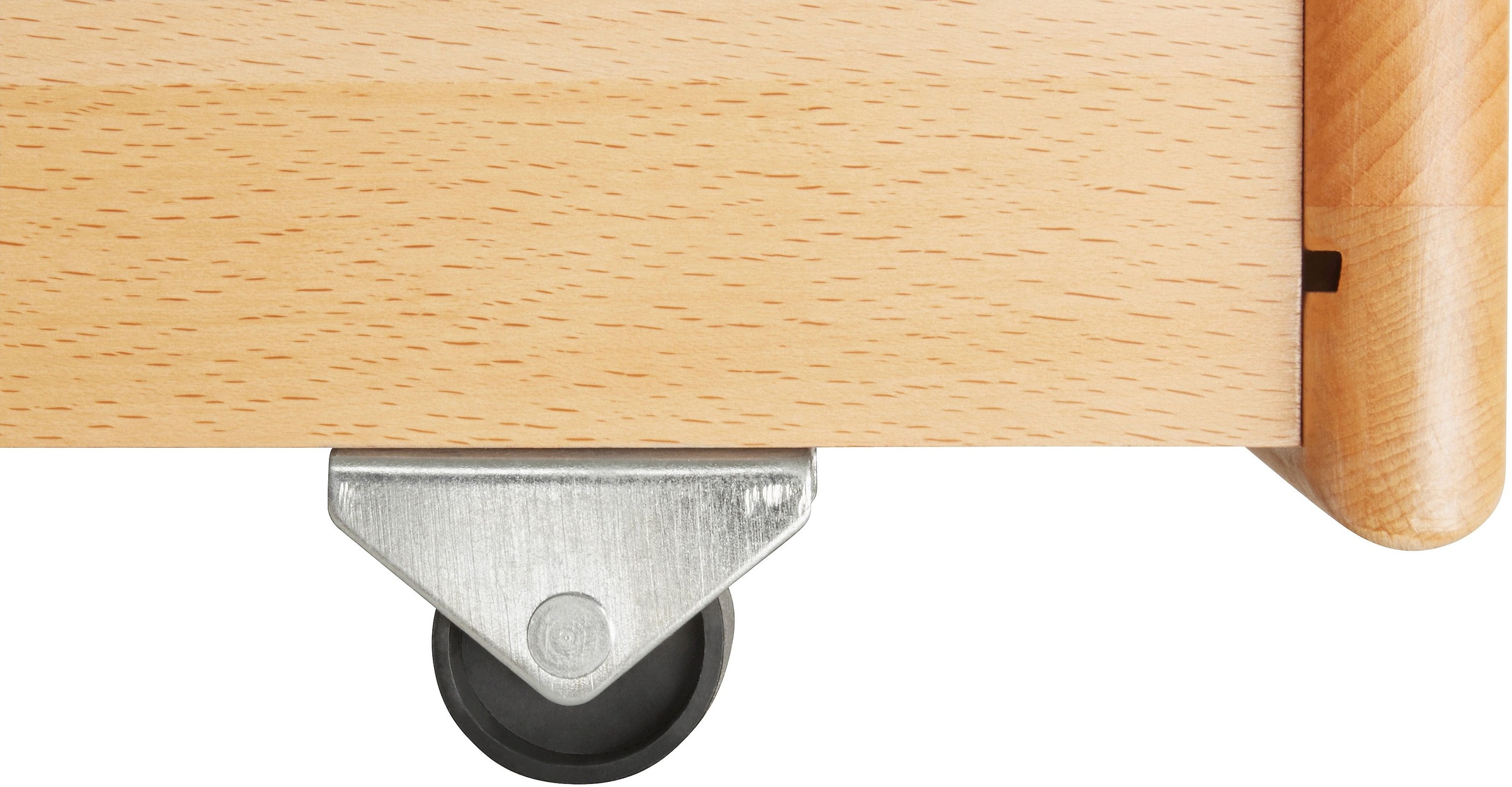 Relita Etagenbett »Stefan«, inkl. Rolllattenrost, mit Leiter u. Absturzschutz, Textil-Set, Buche