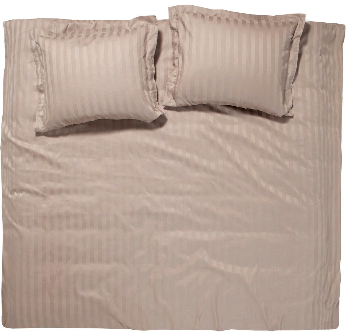 damai Bettwäsche »Streifsatin«, (2 tlg.), in Mako Satin Qualität, 100% Baumwolle, Bett- und Kopfkissenbezug mit Reißverschluss, kühlende Sommerbettwäsche, ganzjährig einsetzbar