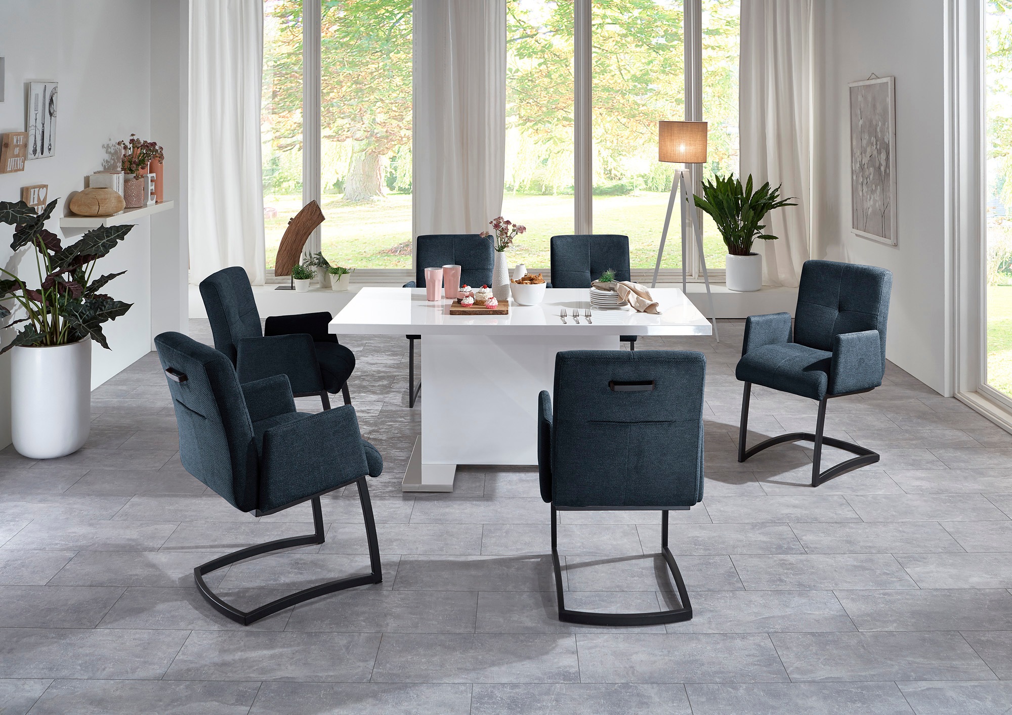 exxpo - sofa fashion Freischwinger "Affogato mit komfortablen Armlehnen" () günstig online kaufen