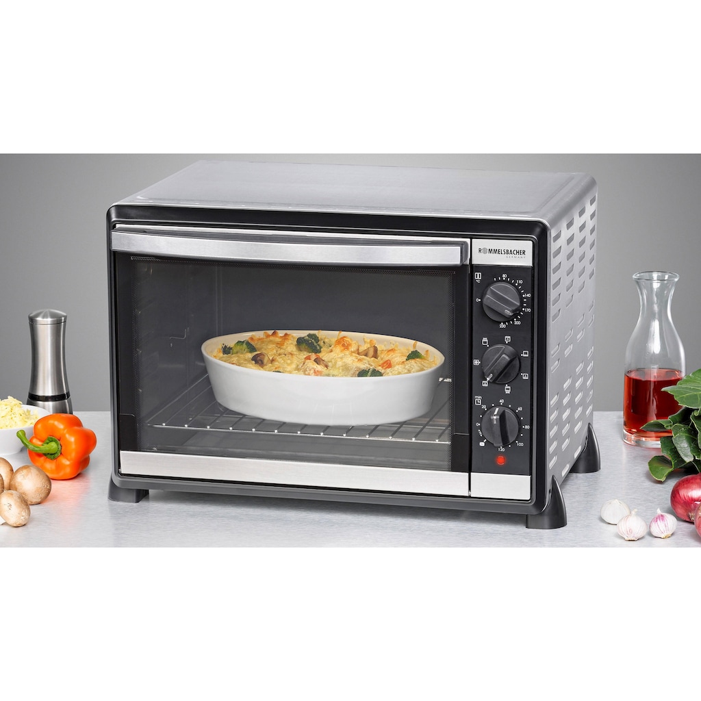 Rommelsbacher Minibackofen »Back & Grill Ofen BG 1805/E«, für Backformen bis 31,5 cm Ø