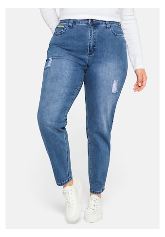 Sheego Stretch-Jeans »Mom-Jeans«, Mom mit Destroyed-Effekten kaufen