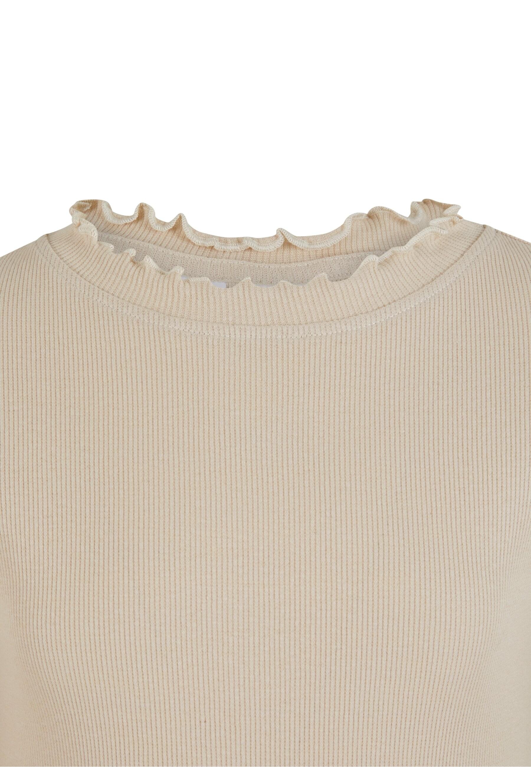 URBAN CLASSICS Longsleeve »Urban Classics Damen Girls Short Rib Longsleeve«, (1 tlg.)
