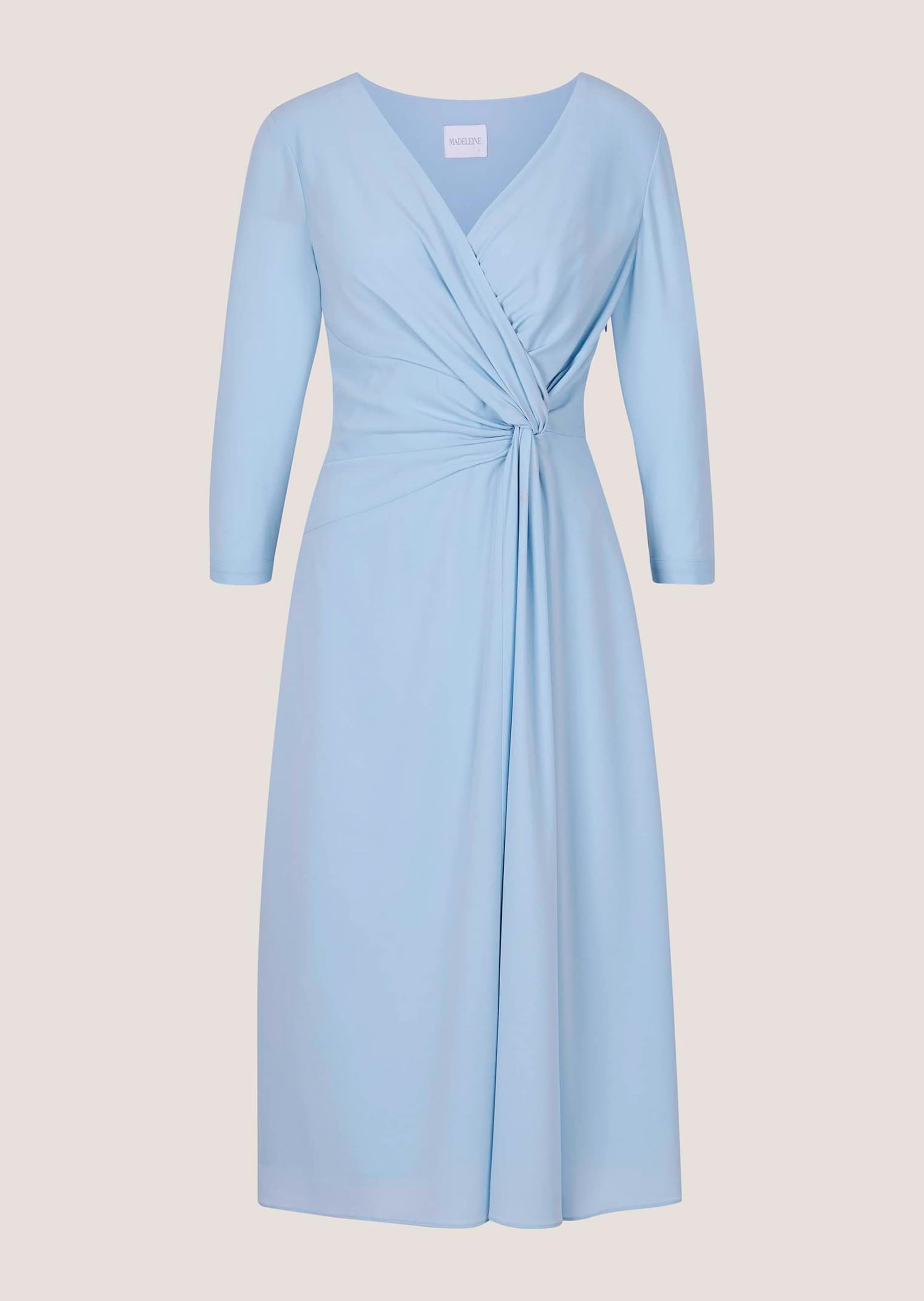 MADELEINE "Wickelkleid Midikleid mit eleganter Drapierung" Kleid in Wickeloptik