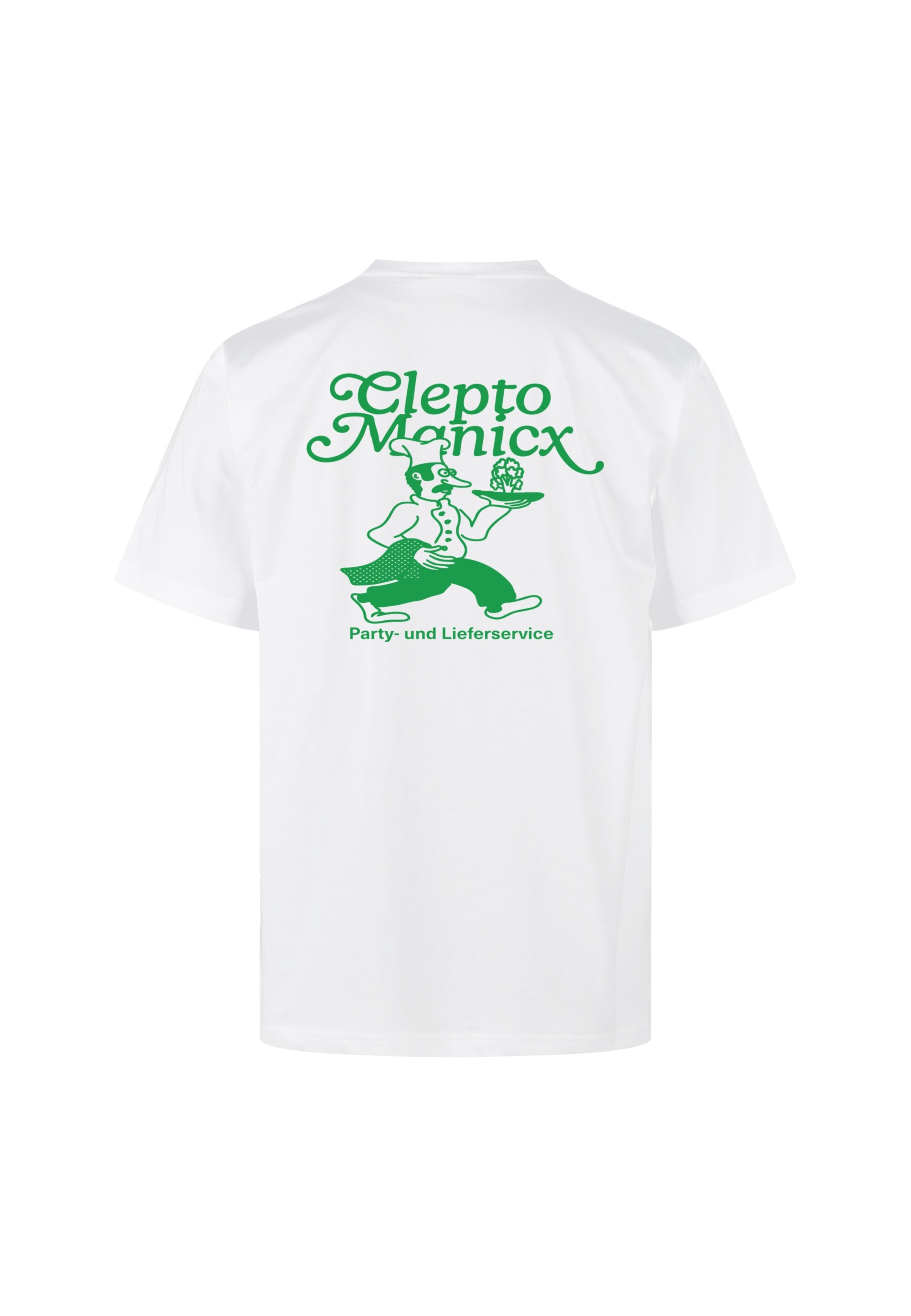 Cleptomanicx T-Shirt »Partyservice« mit großem Rückenprint