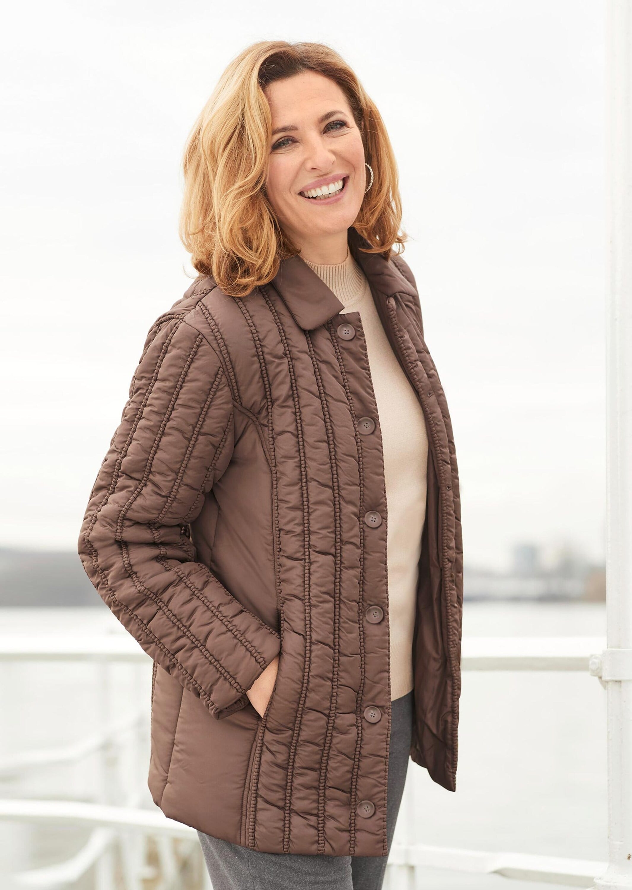 GOLDNER Steppjacke »Jacke mit aufwendiger Längssteppung«