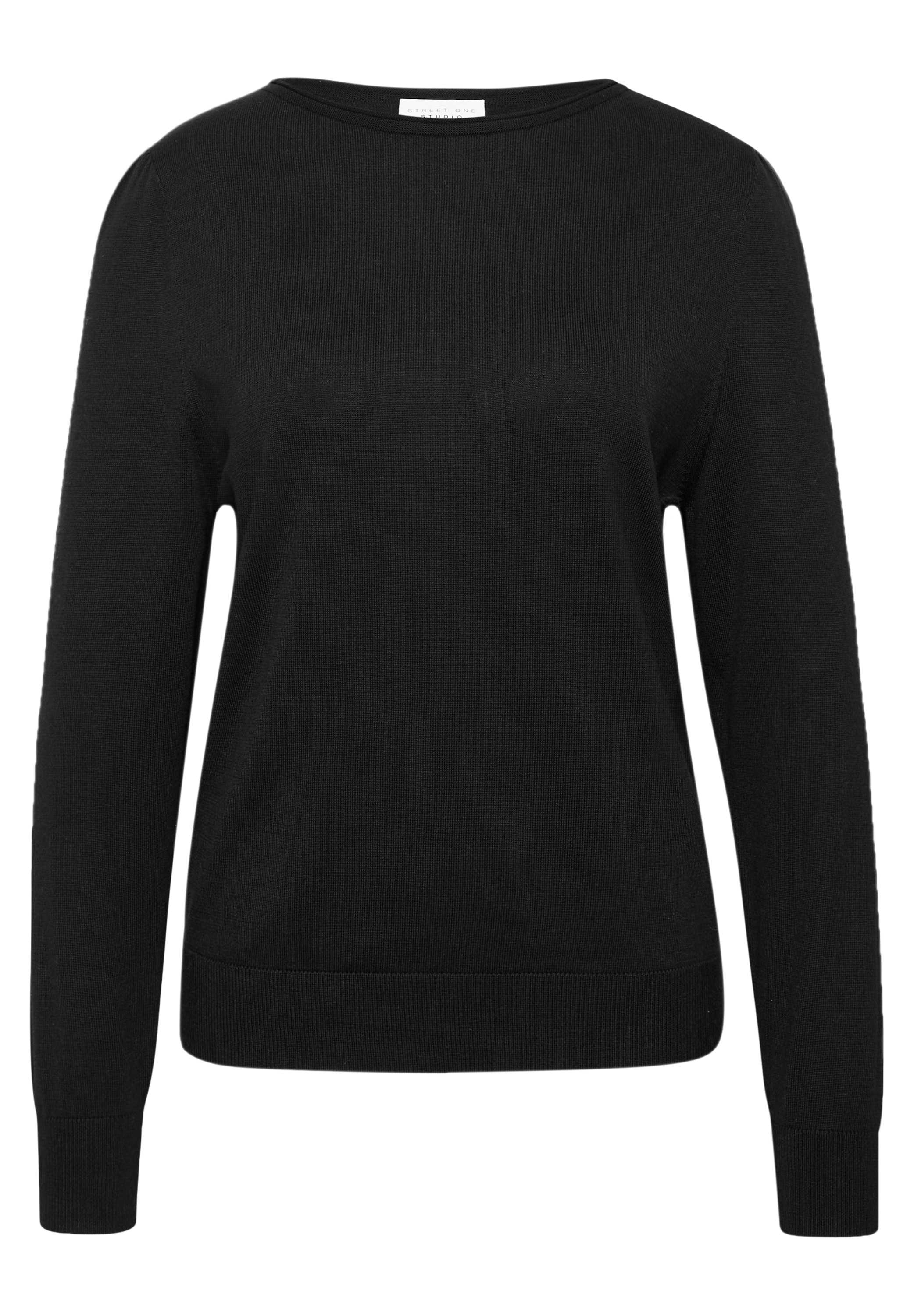 STREET ONE STUDIO Strickpullover mit Rundhalsausschnitt
