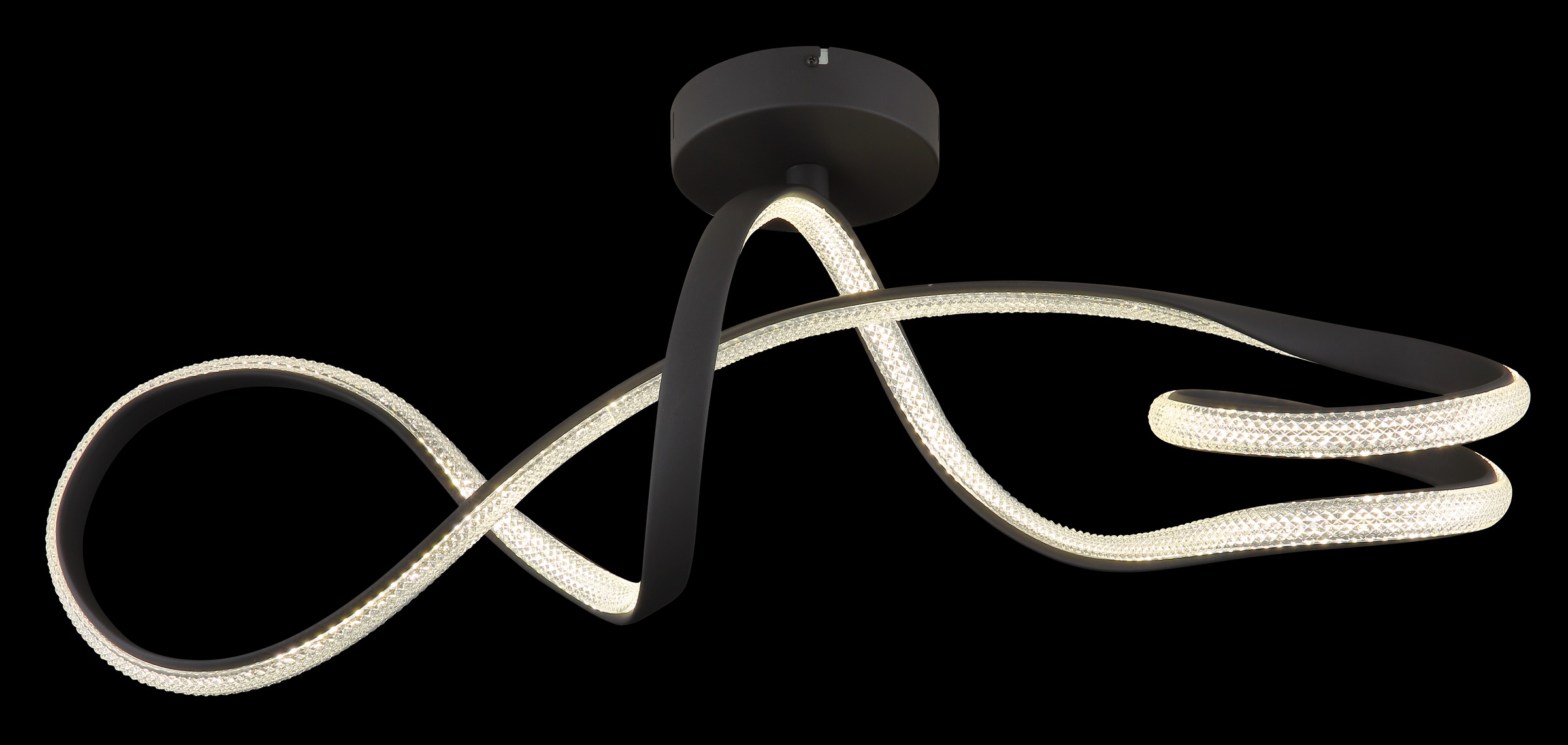 GLOBO LIGHTING Deckenleuchte »SWIRL« LED-Modul 1 Stk. Warmweiß Deckenlampe Wohnzimmer-Leuchte Schlafzimmer-Leuchte Flur Küche