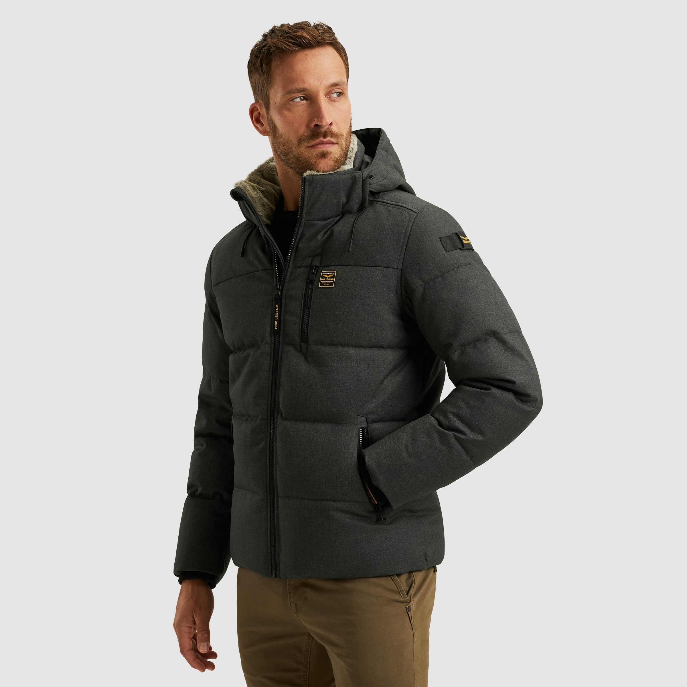 PME LEGEND Steppjacke "YETCRAFT", mit Kapuze, Verschließbare Eingriff-, Bru günstig online kaufen