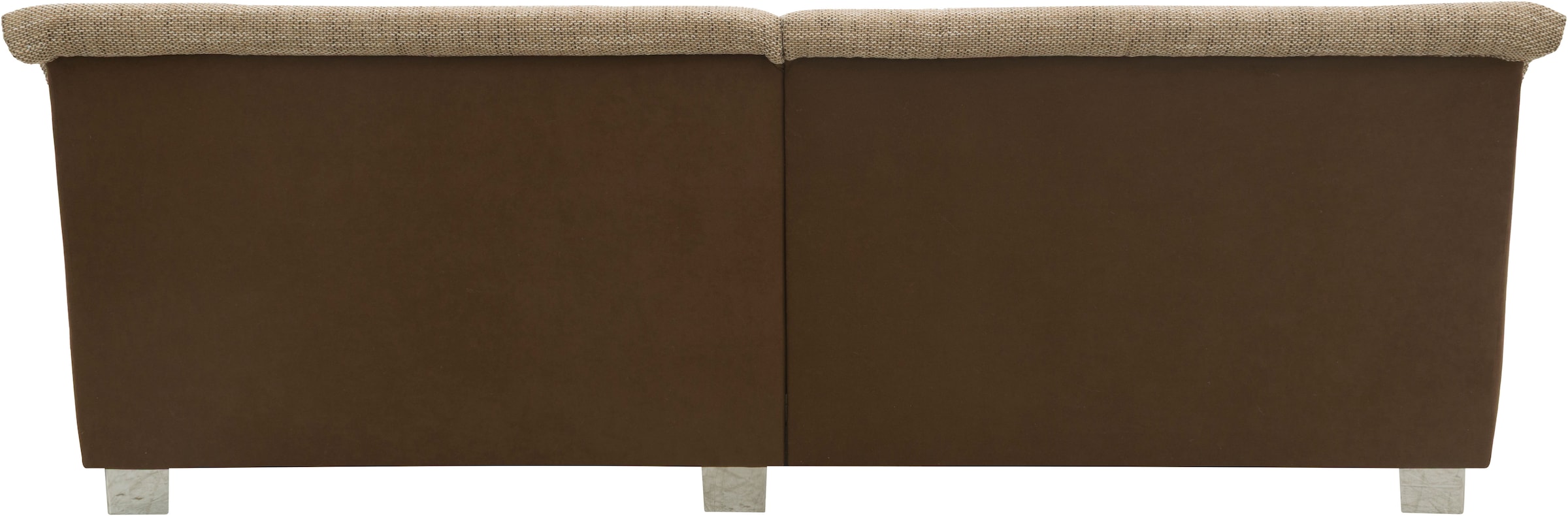 DOMO collection Ecksofa »100031 kompakte Stellmaße, komfortabel und bequem, L-Form«, wahlweise mit Bettfunktion und Armteilverstellung. Breite 234cm