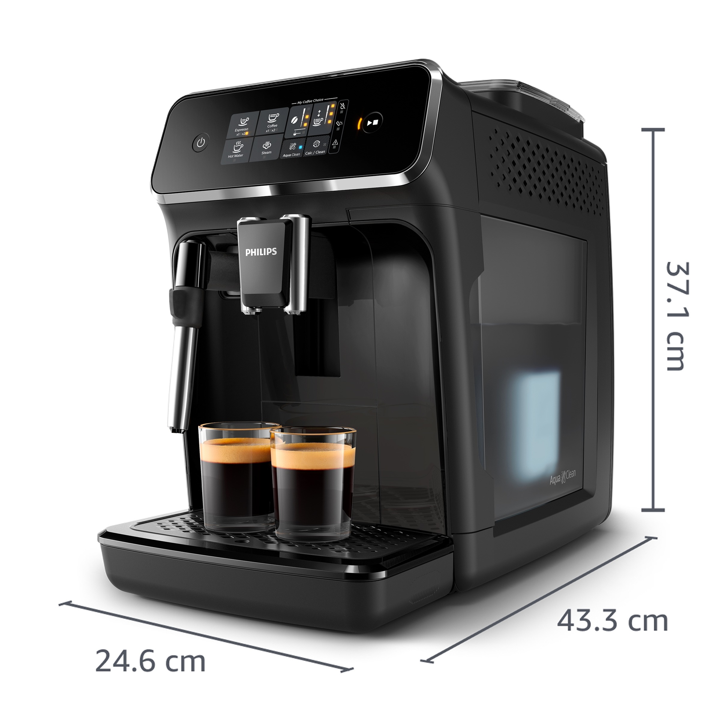 Thumbnail - Philips Kaffeevollautomat "2200 Serie EP2220/10 Pannarello", für 2 Kaffeespezialitäten und anpassbarer Aromastärke, matt...